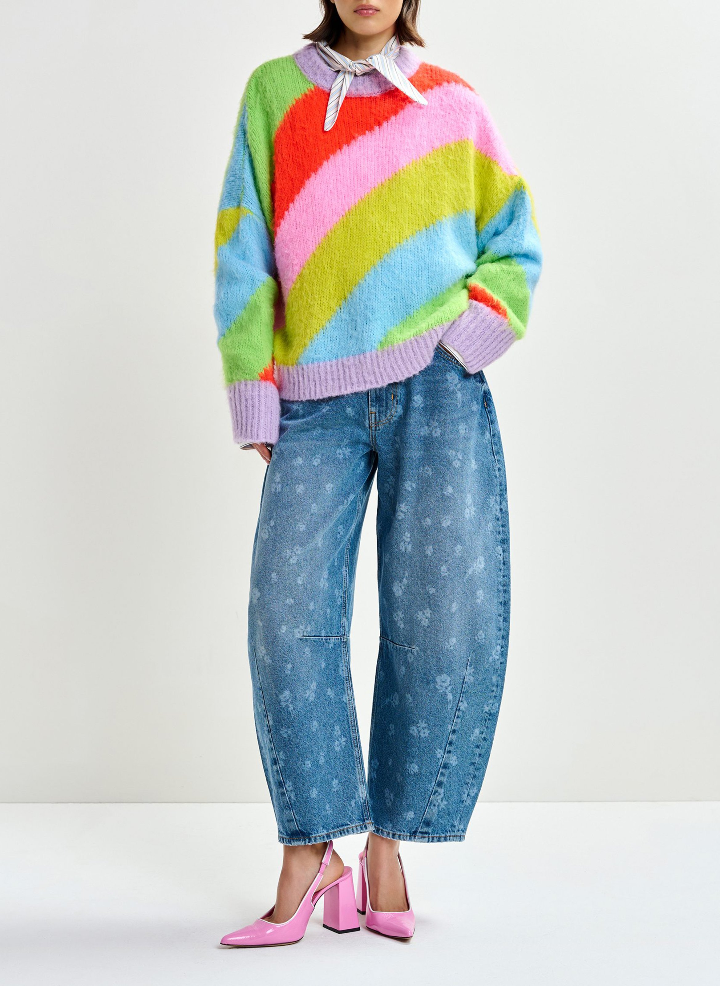 Jean ballon en coton ESSENTIEL ANTWERP Bleu