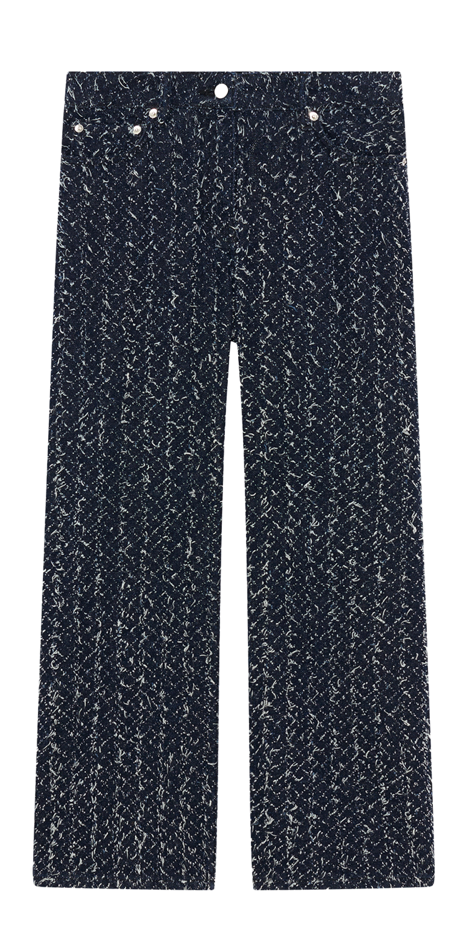 <p>Hose in 7/8-Länge aus Tweed</p> IRO Blau
