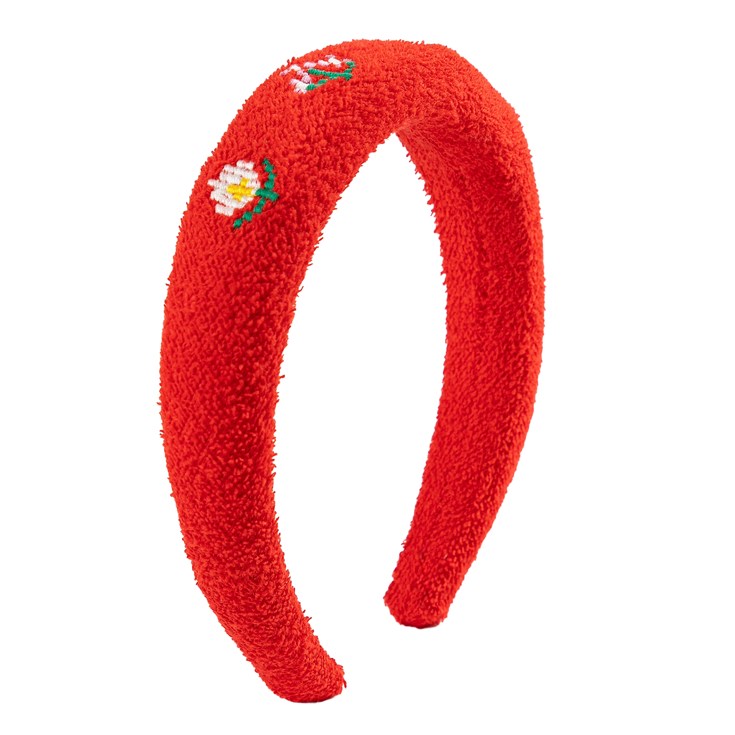 Geborduurde katoenen haarband BOBO CHOSES Rood