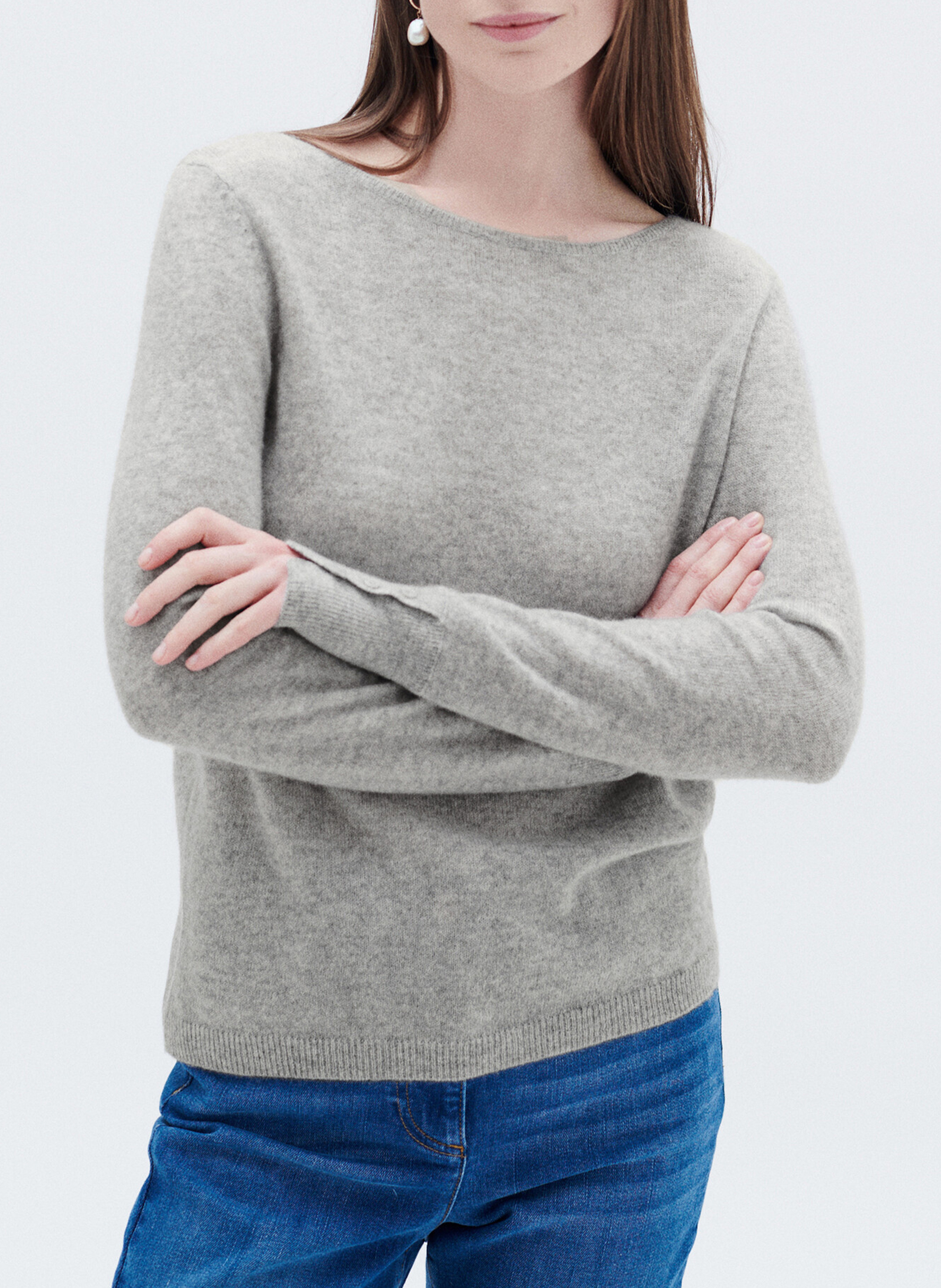 Pull en cachemire col bateau CAROLL