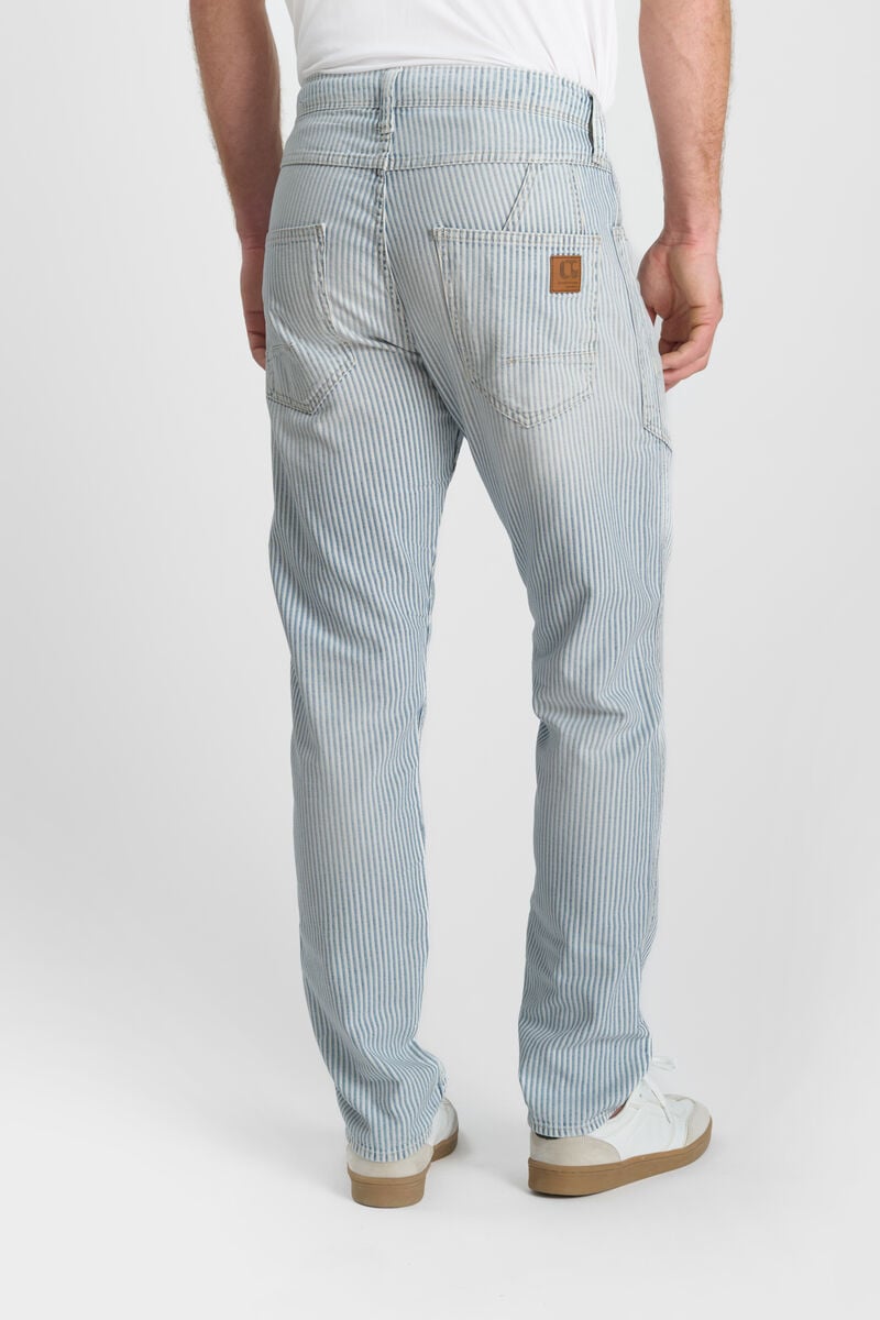 Jeans loose, large loose, longueur 34 LE TEMPS DES CERISES Blue