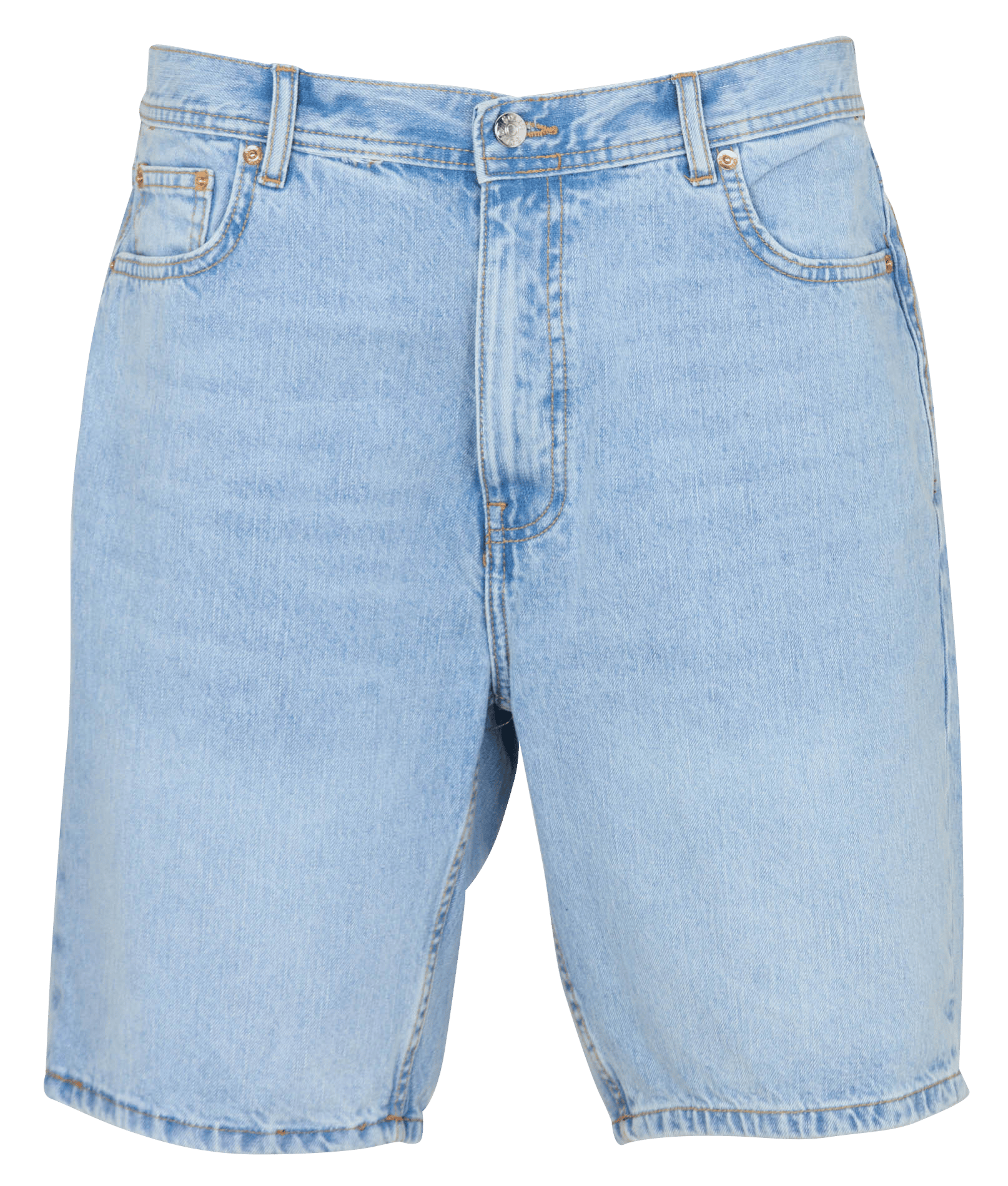 Gerade geschnittene Baumwollshorts SOLID