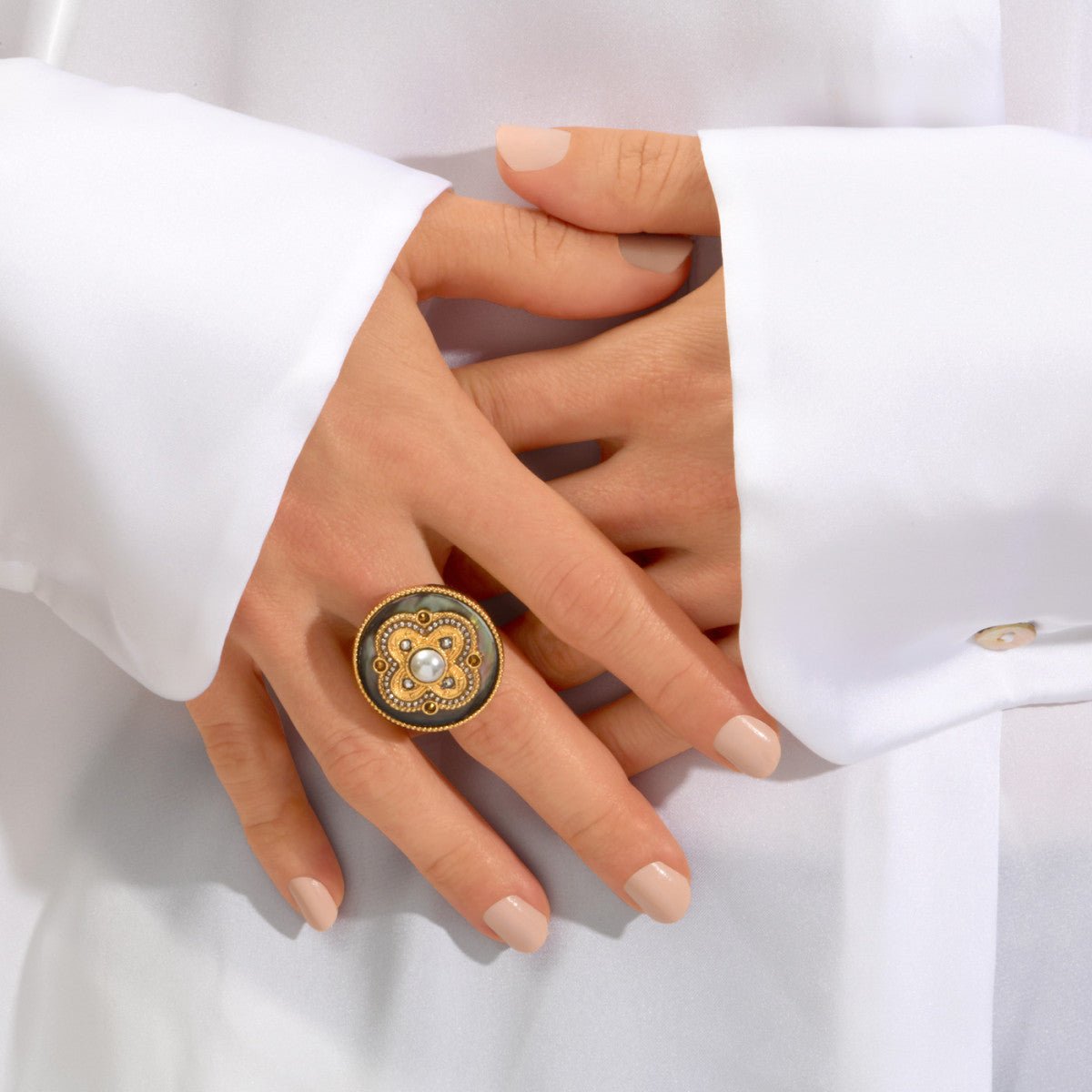 Bague large ajustable   ajustable SATELLITE PARIS Gris