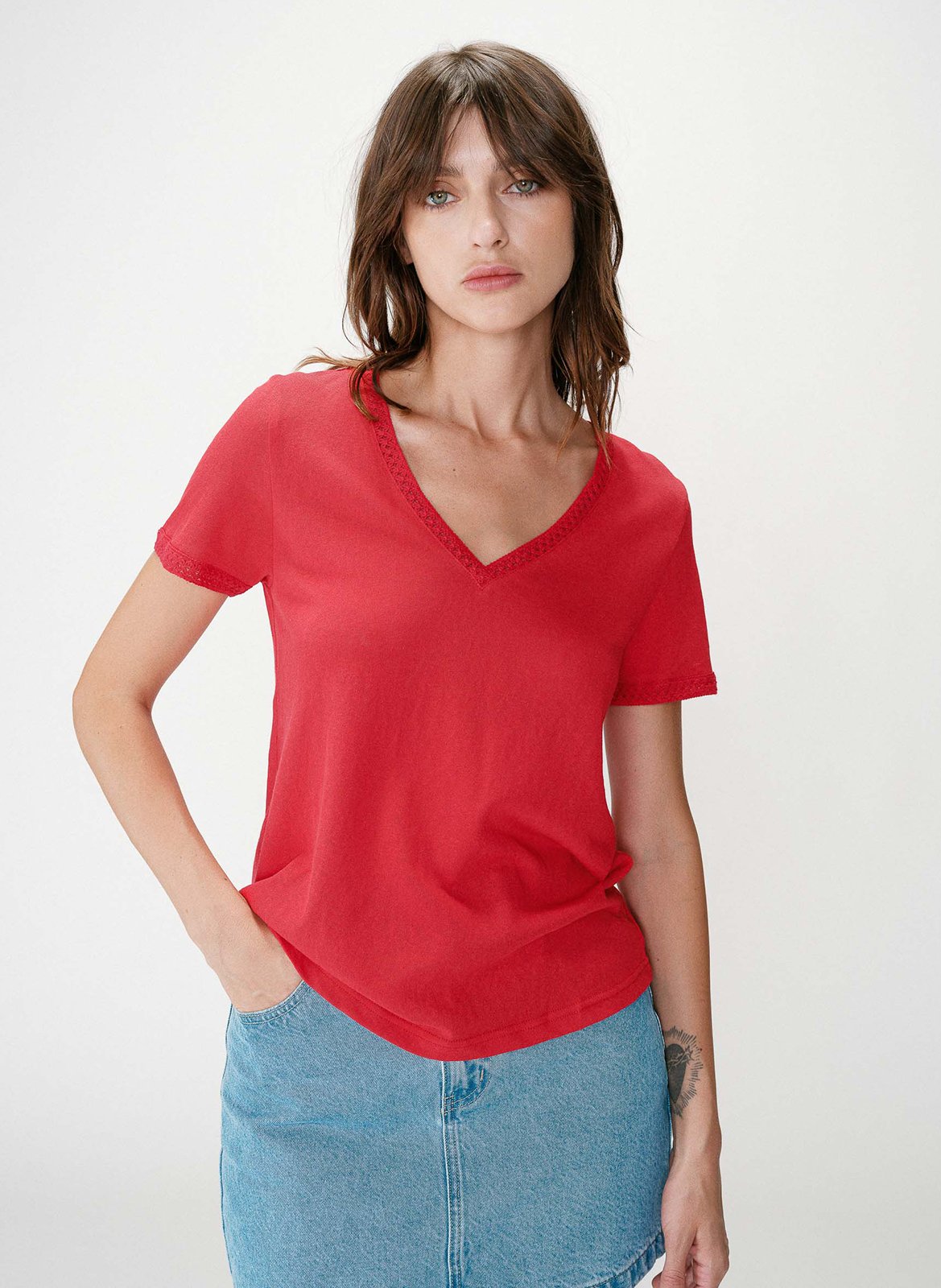 Basic cotton-mix T-shirt GRACE ET MILA