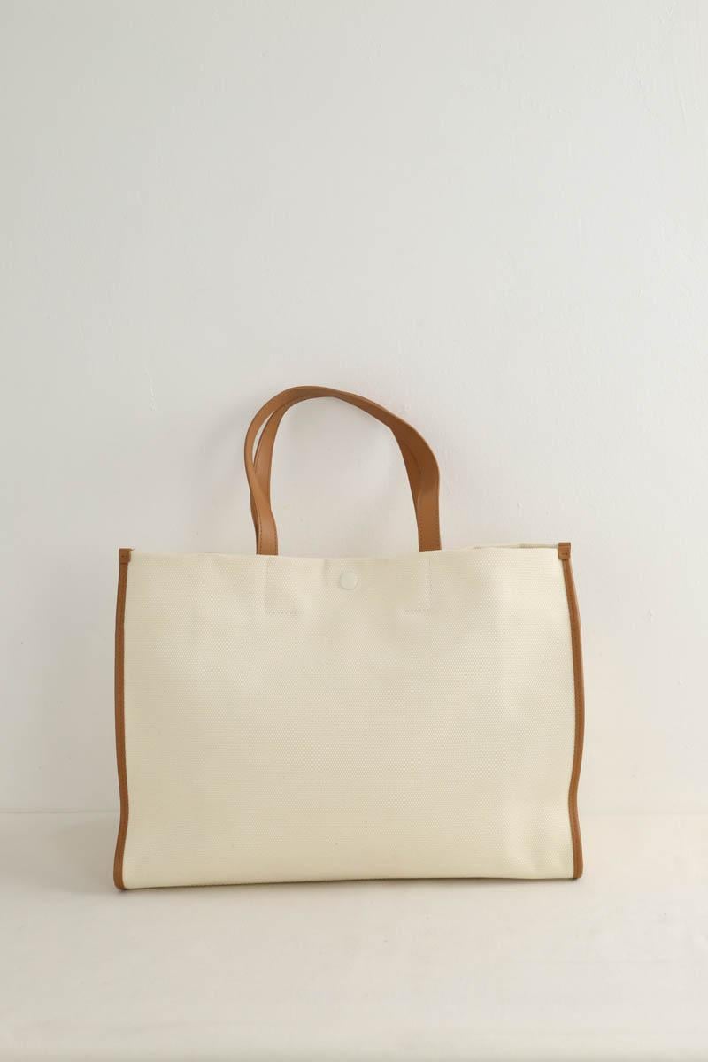 Tote bag LACOSTE - SECONDE MAIN Beige