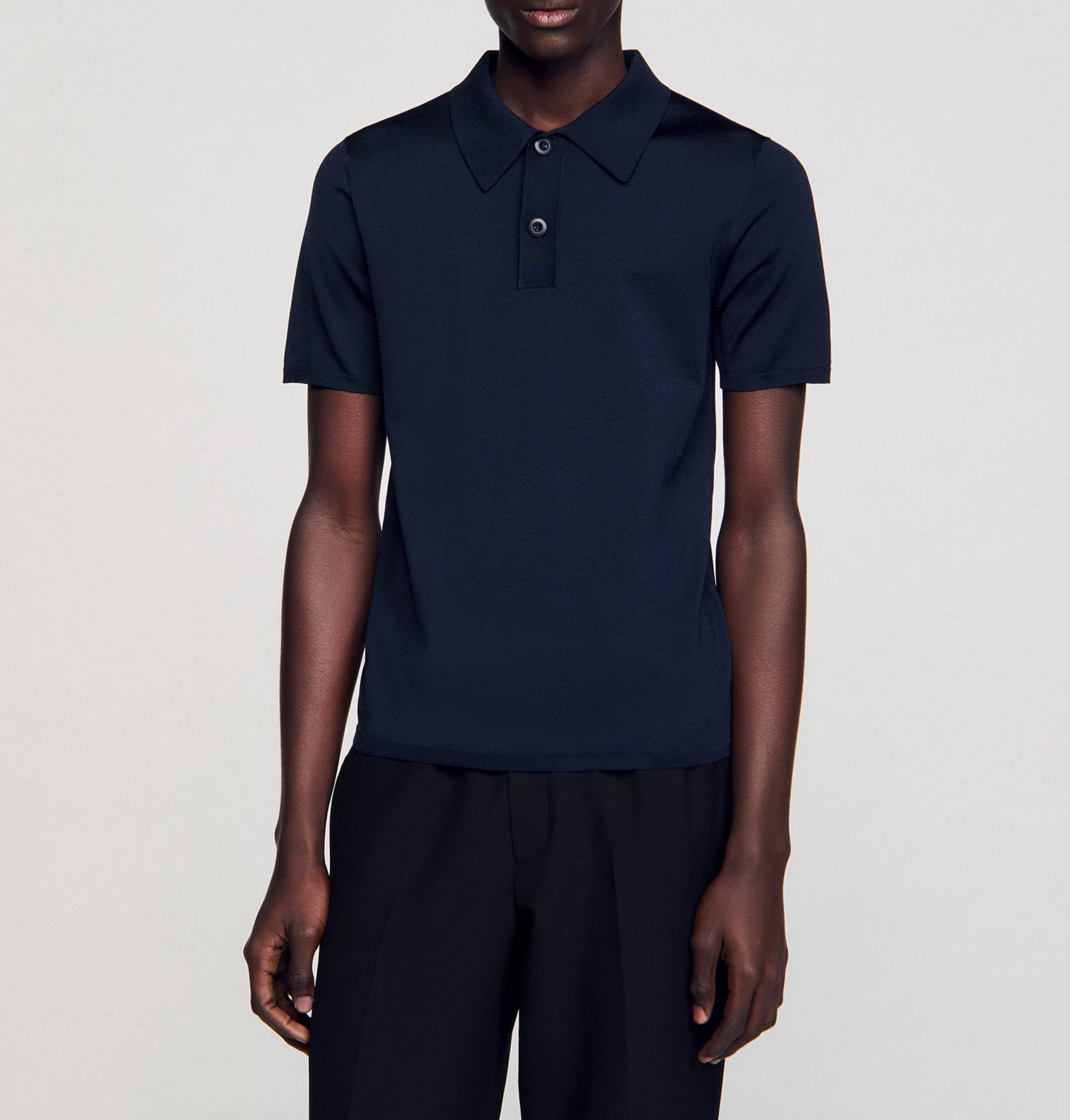 Polo regular fit  SANDRO Bleu