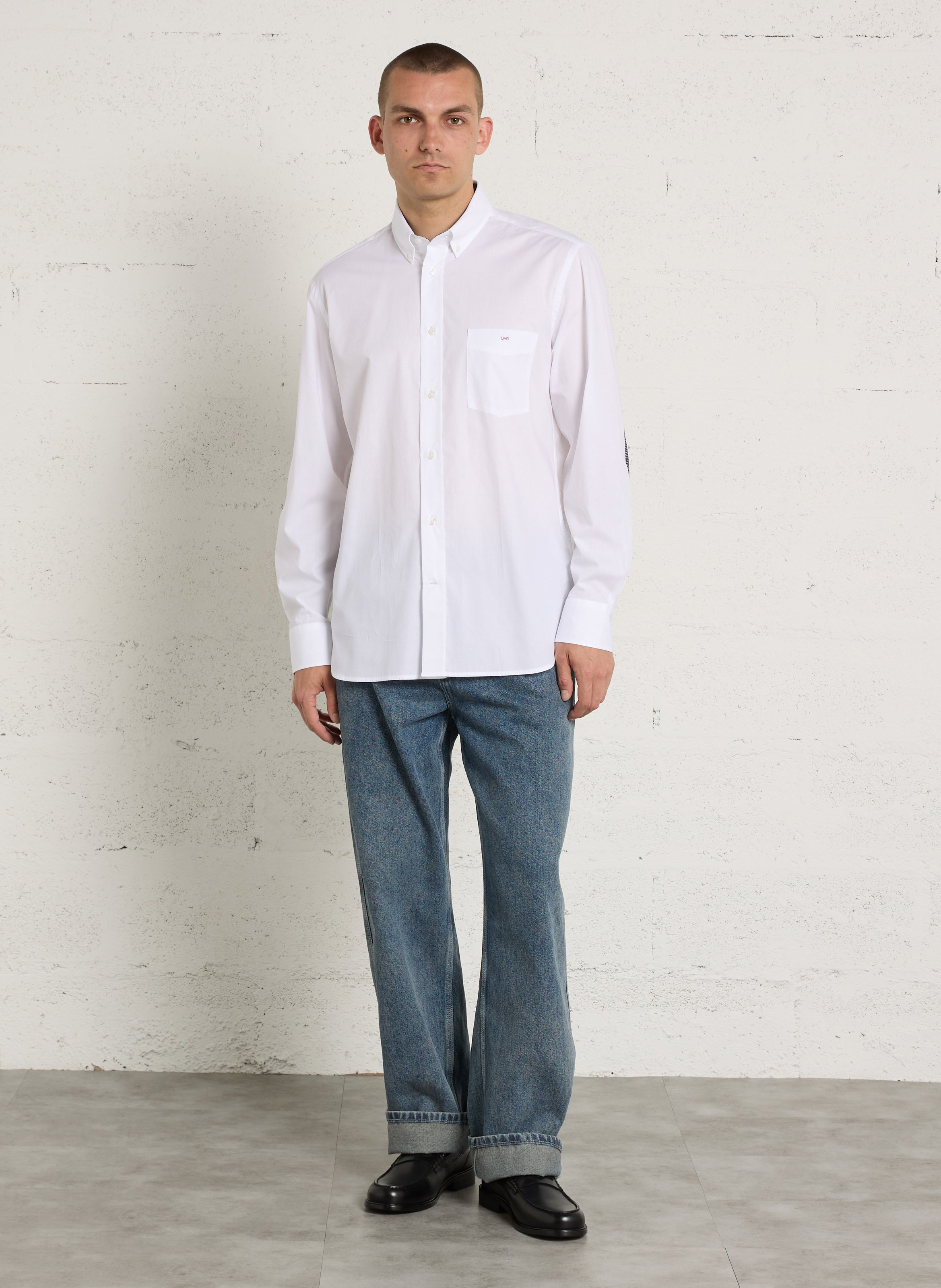 Cotton shirt with classic collar EDEN PARK White