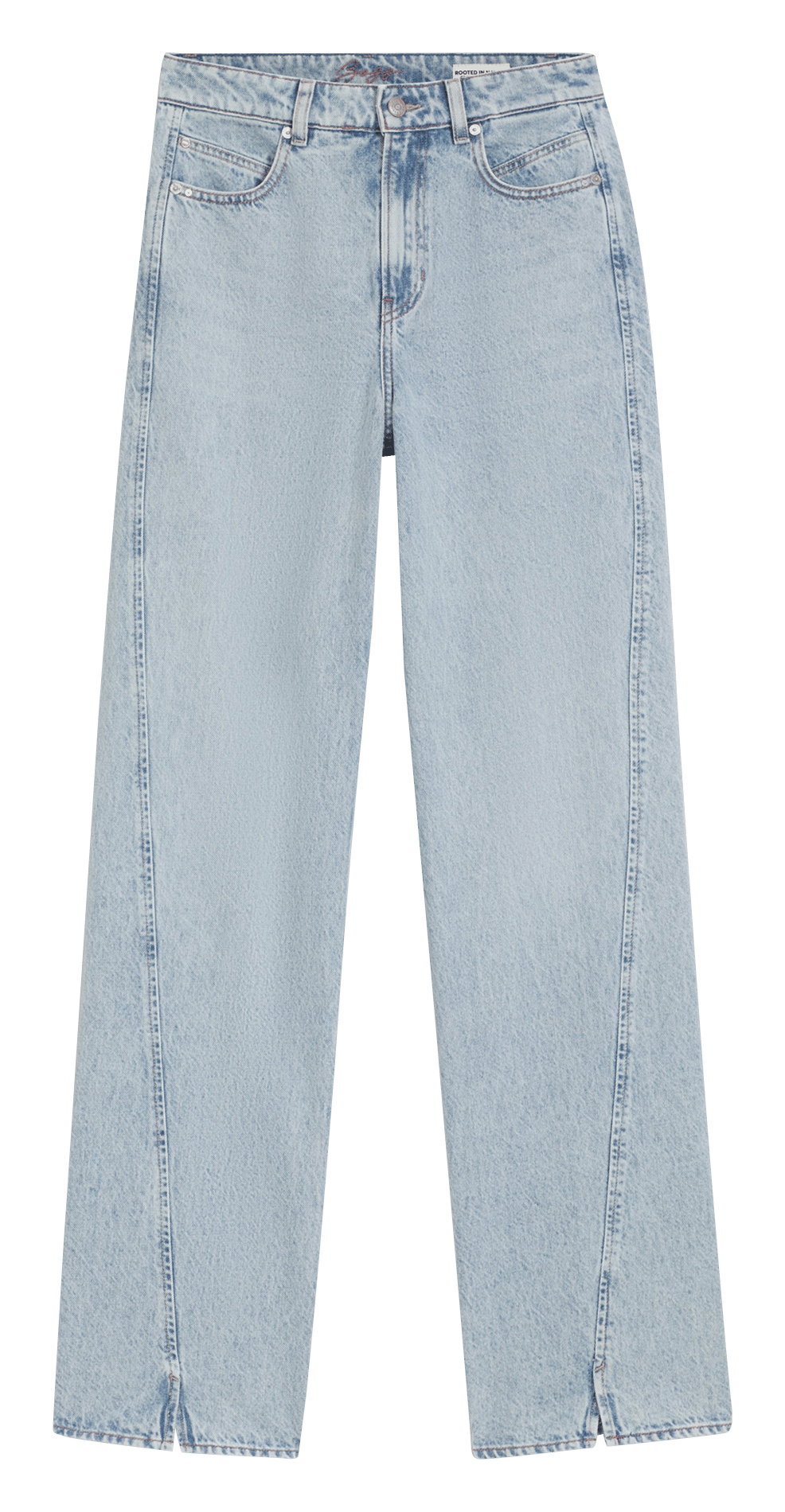 Jean large en coton BOSS Bleu
