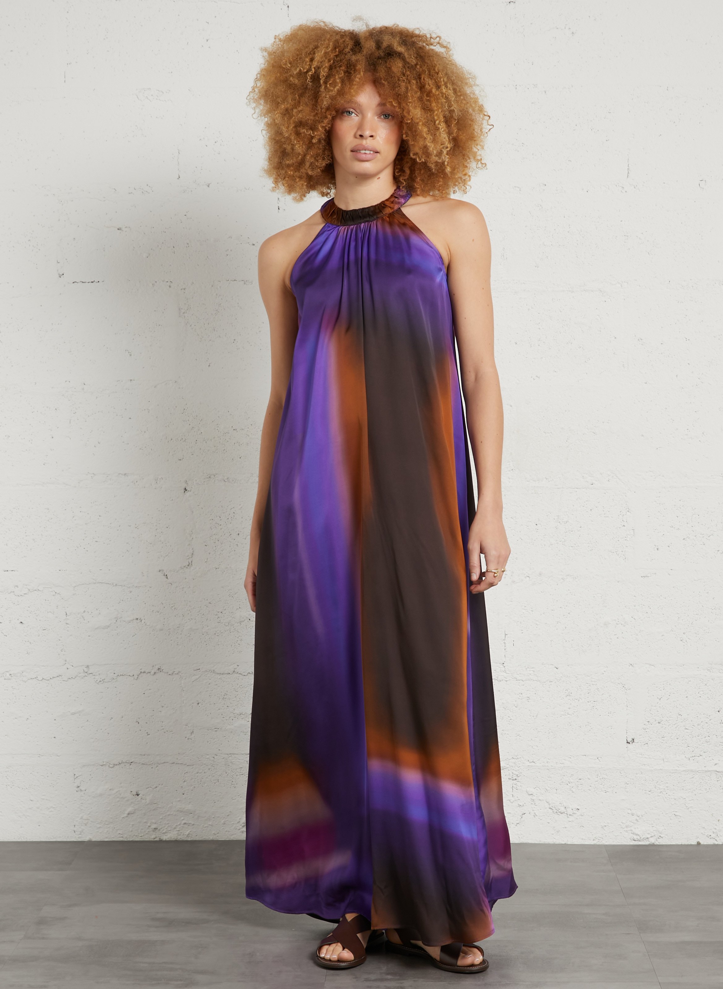 Langes, fließendes Kleid MOMONI Mehrfarbig