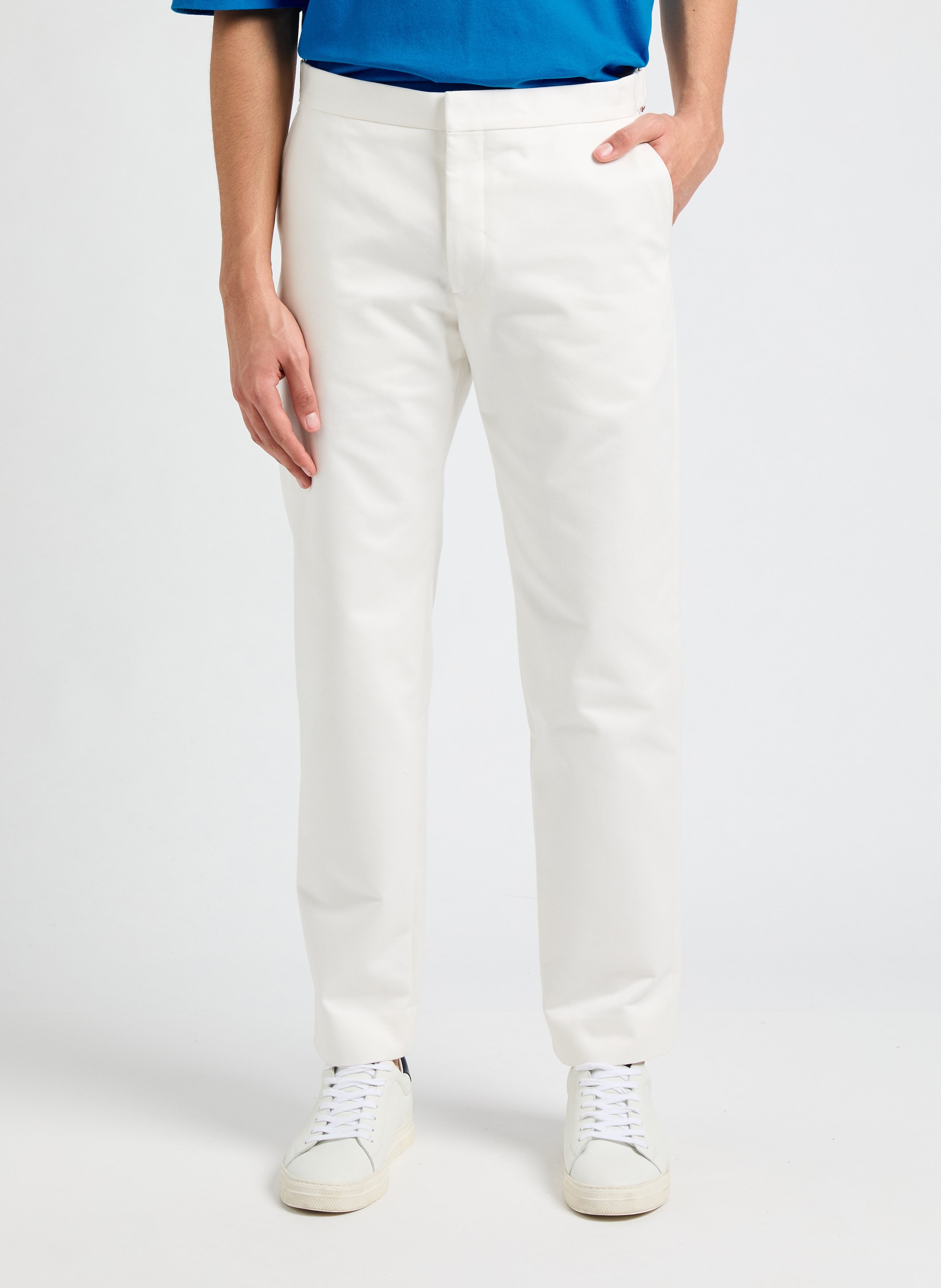 Slim-fit cotton cargo pants SAISON 1865 Beige