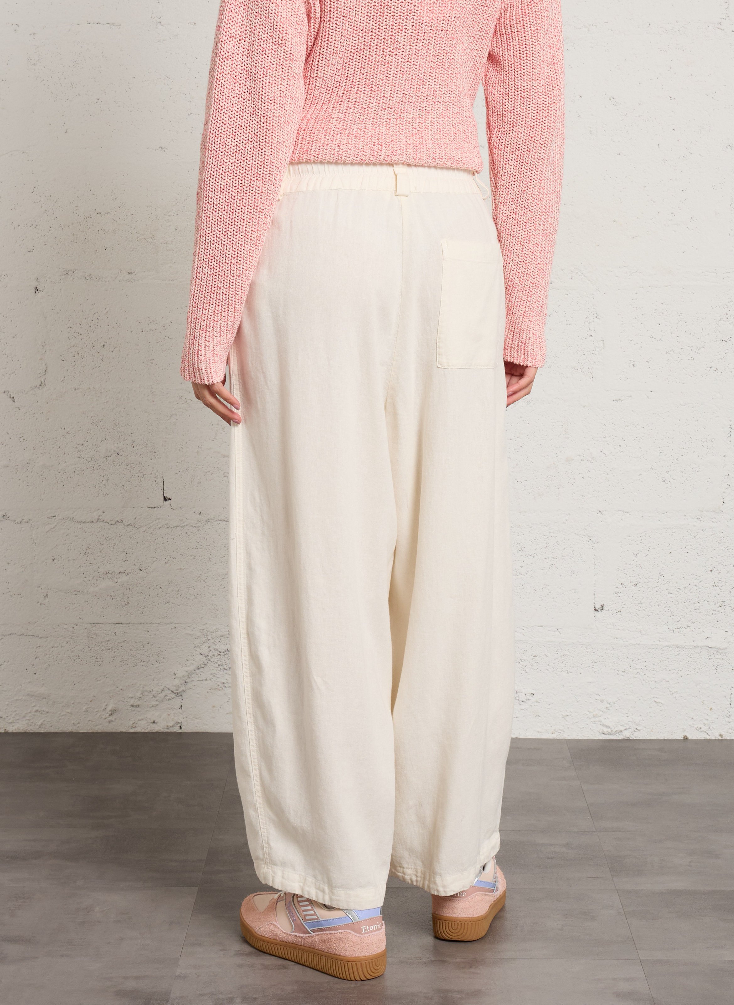 Pantalon ballon en lin mélangé AMERICAN VINTAGE Beige