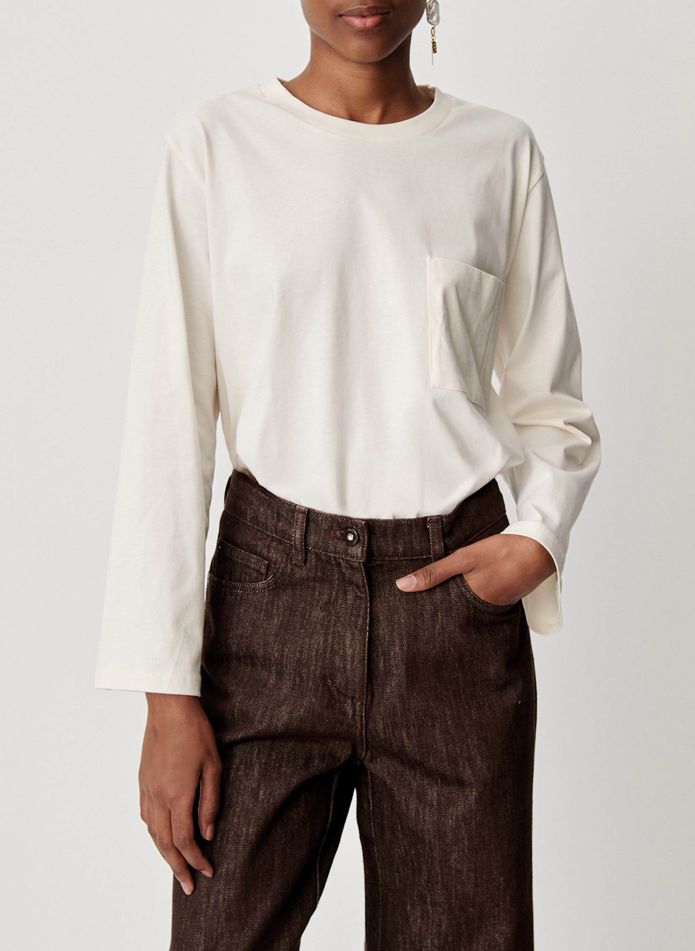 Tee-shirt oversize en coton SESSUN Beige