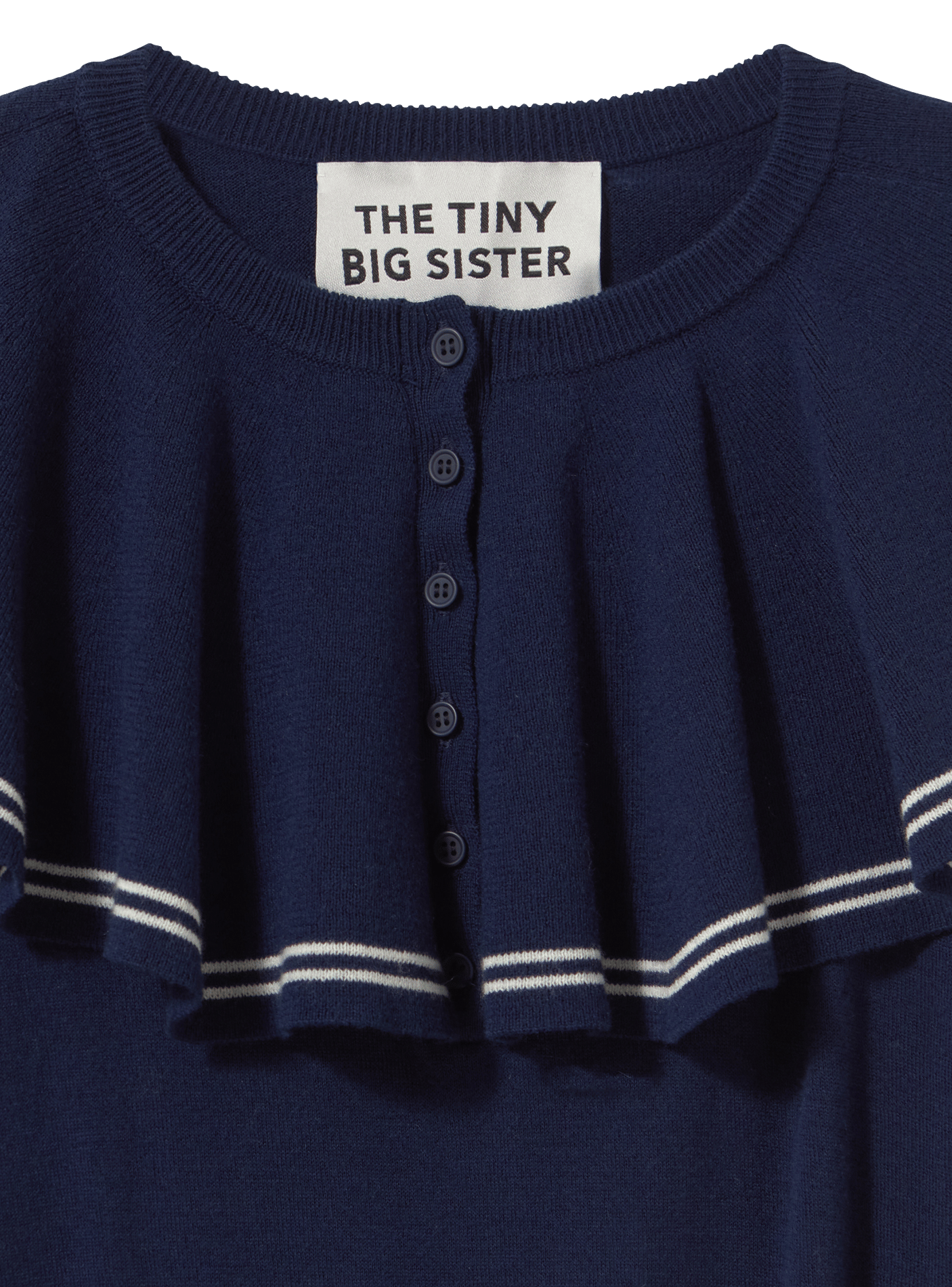 Wool sailor collar sweater THE TINY BIG SISTER Beige
