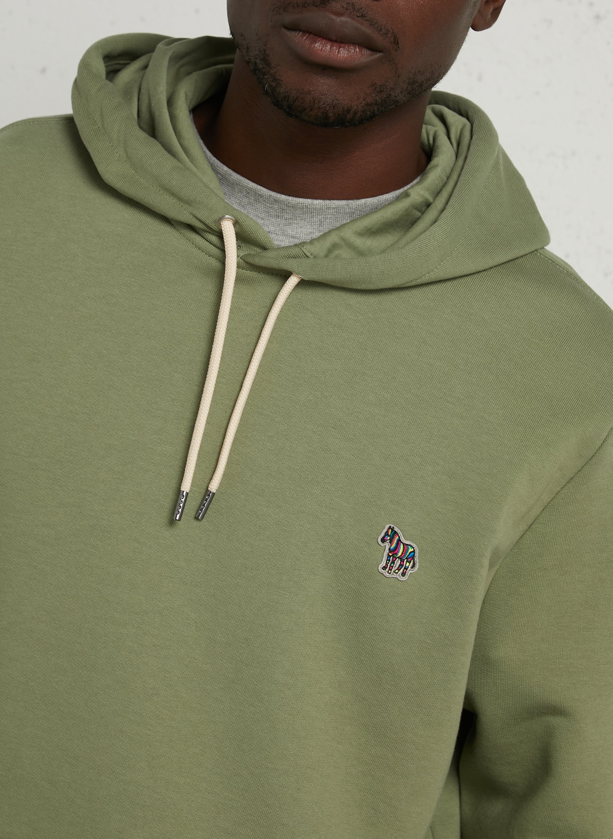 Organic cotton hooded sweatshirt PAUL SMITH Green