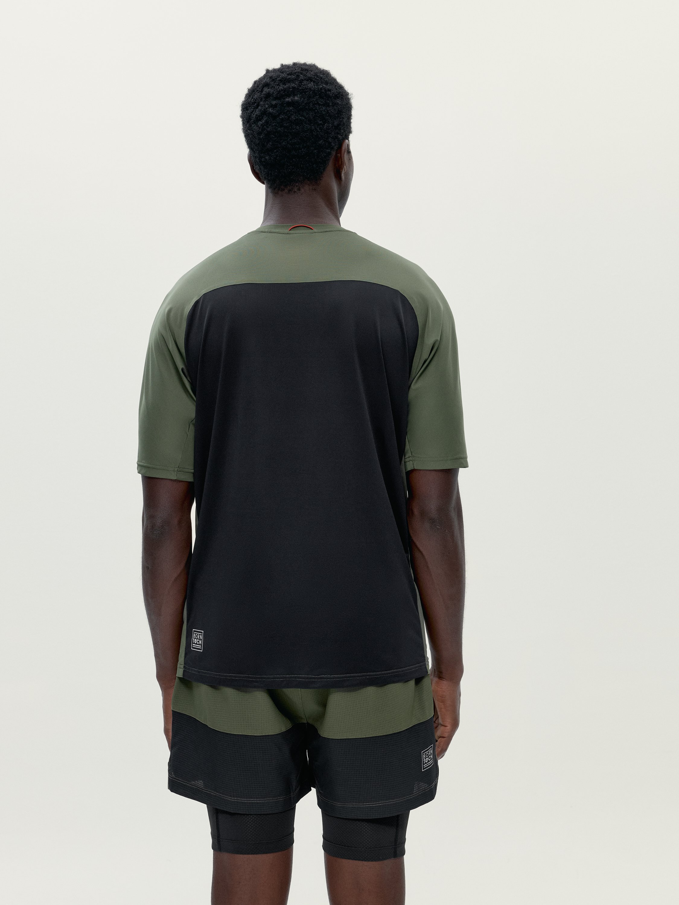 Men's sports T-shirt short sleeves quick dry BORN Green