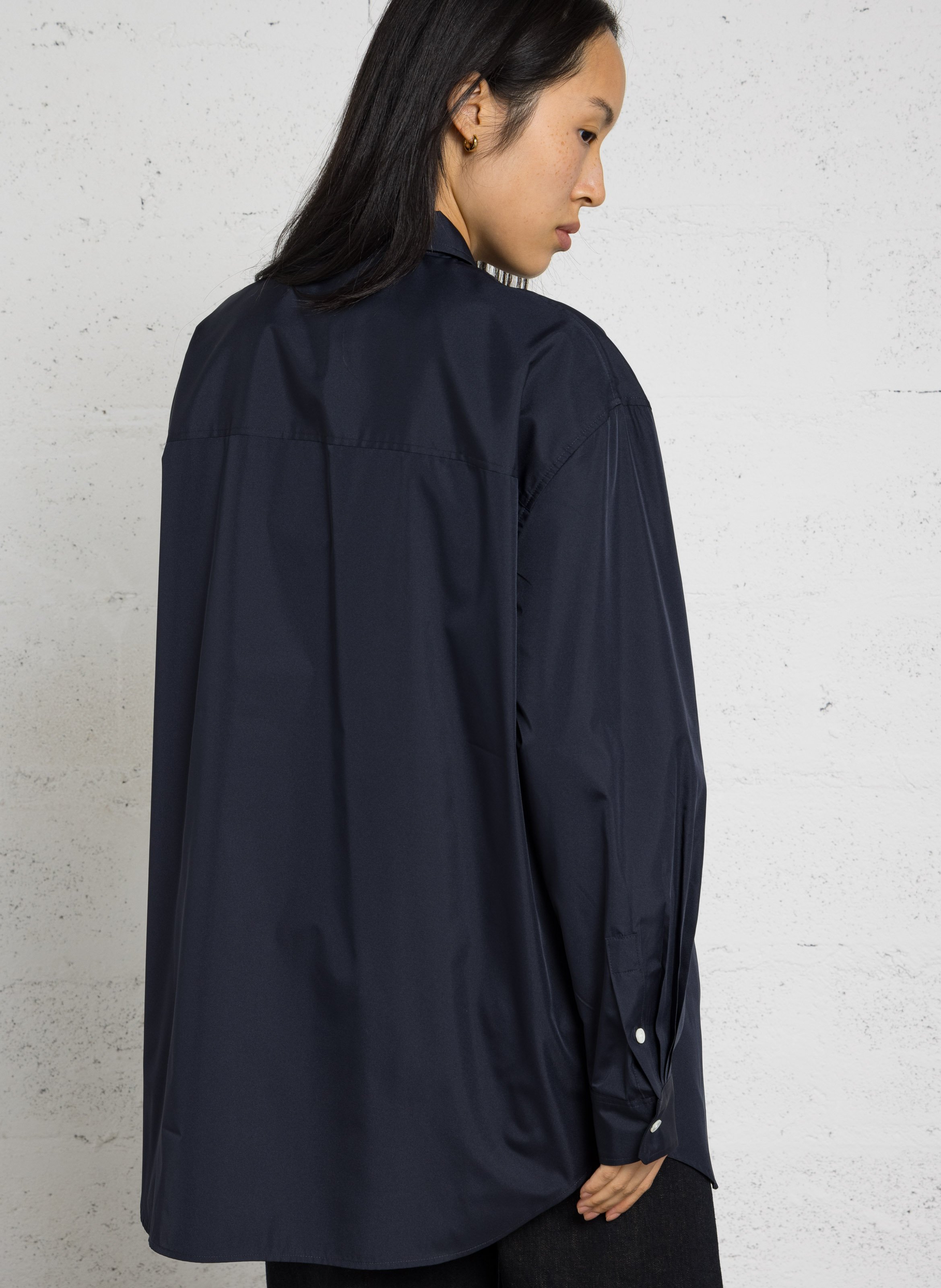 Loose-fit shirt with classic collar SOEUR Blue