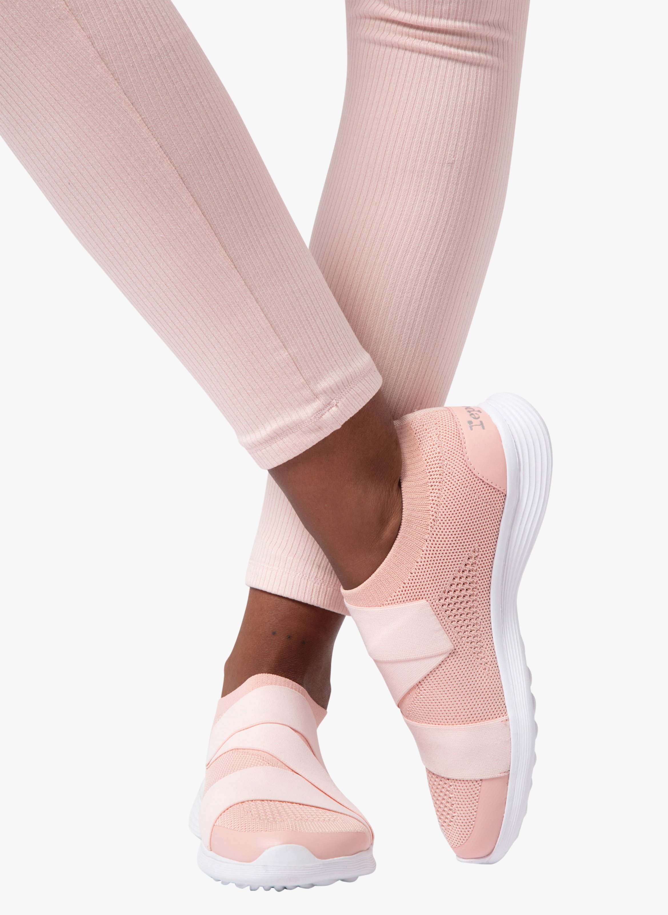 Stretch knit ribbon sneakers REPETTO Pink