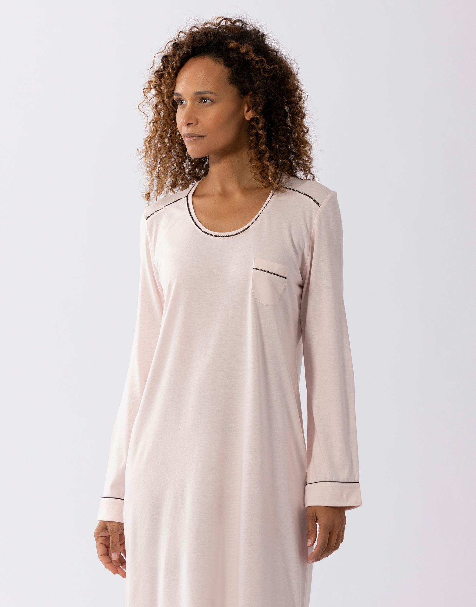 Cotton modal nightshirt LE CHAT Pink