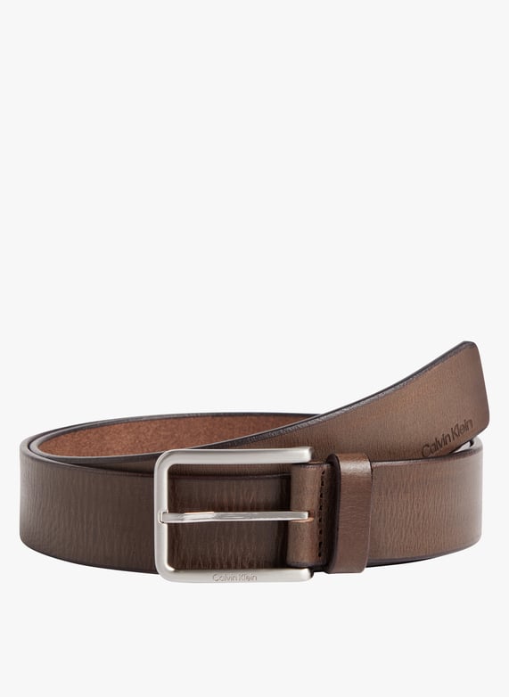 Ceinture En Cuir Graine Dark Brown Calvin Klein Homme K50K509654 GE7 DARK BROWN Place des Tendances