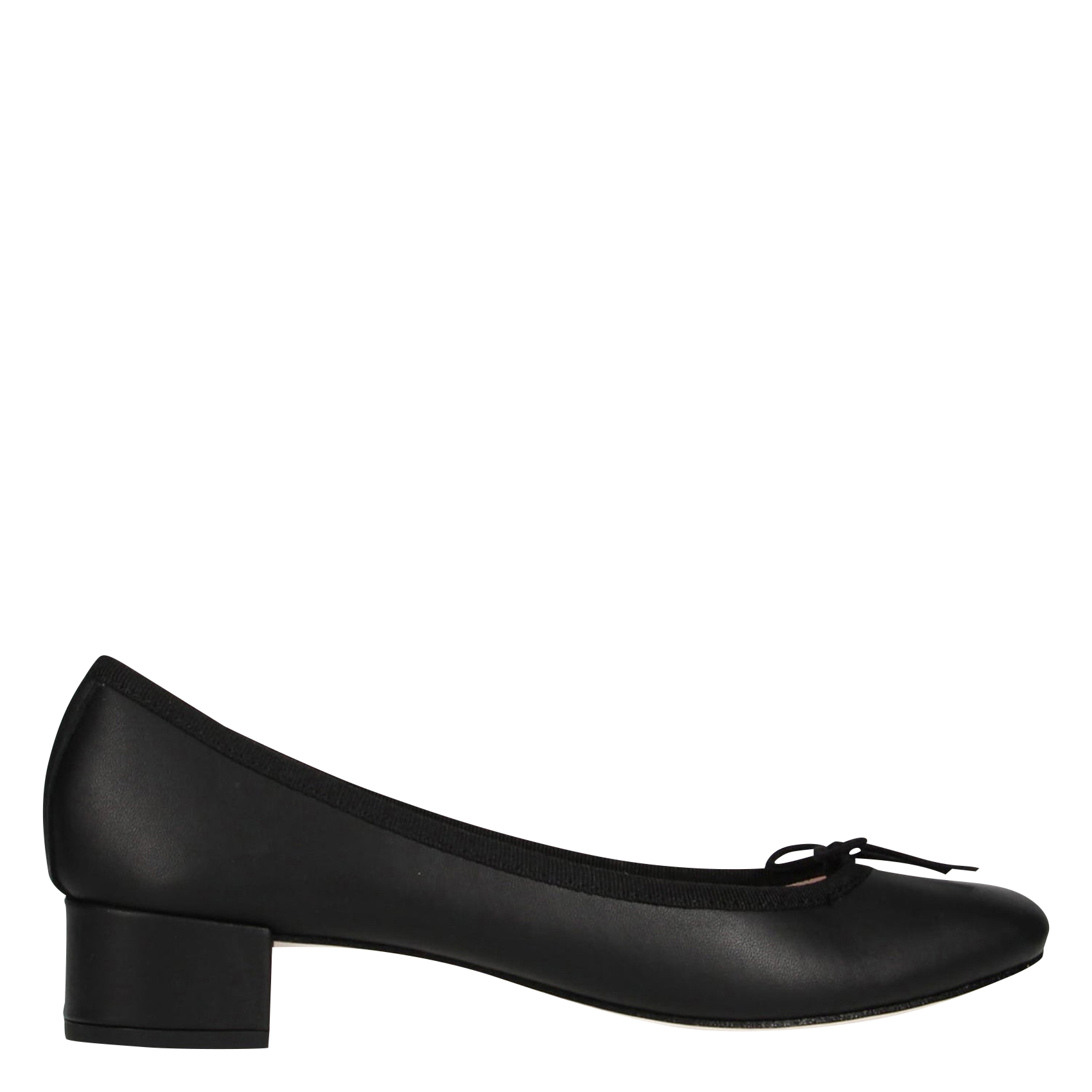 Low-heeled leather ballerinas REPETTO Black