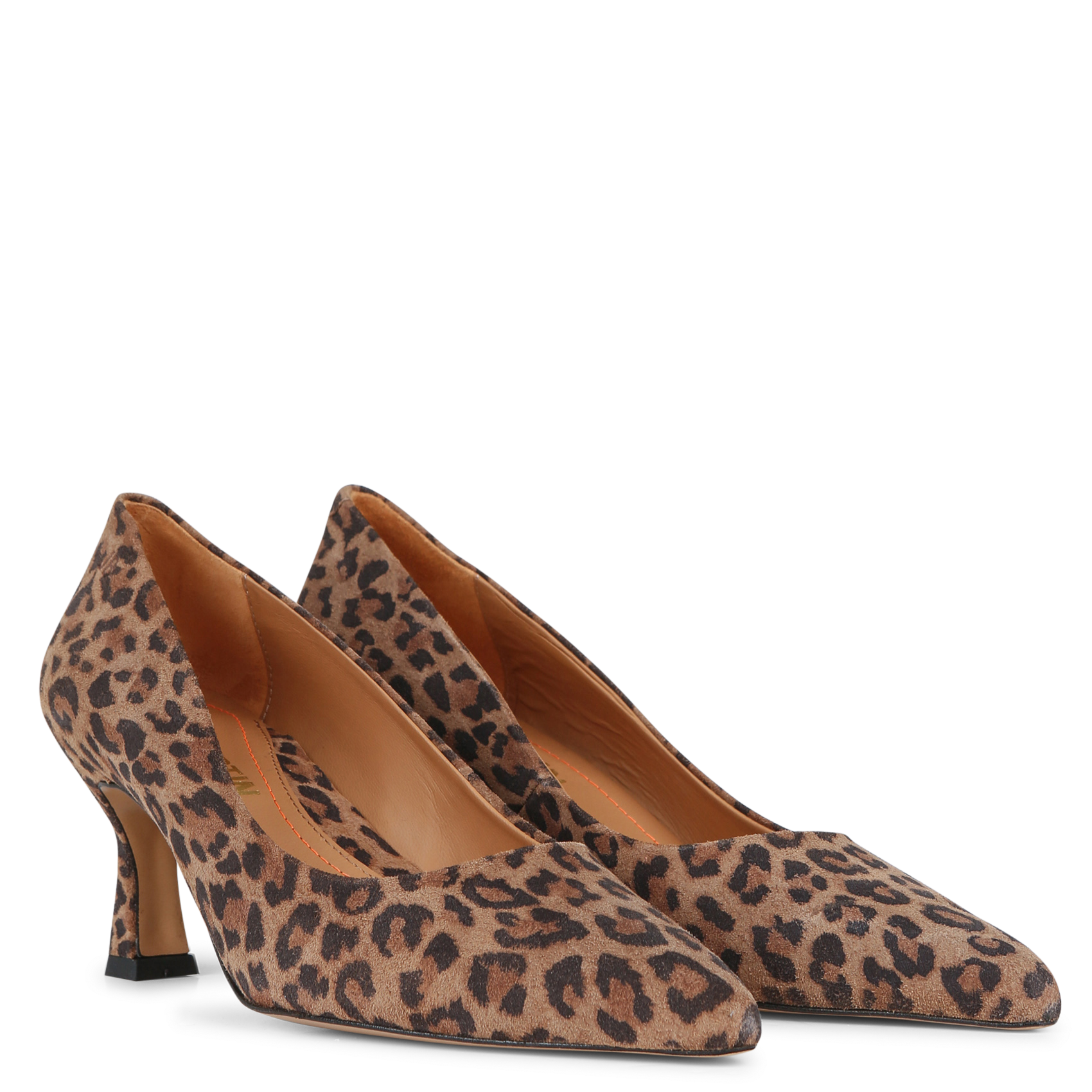 Escarpins en cuir imprimé JB MARTIN Marron