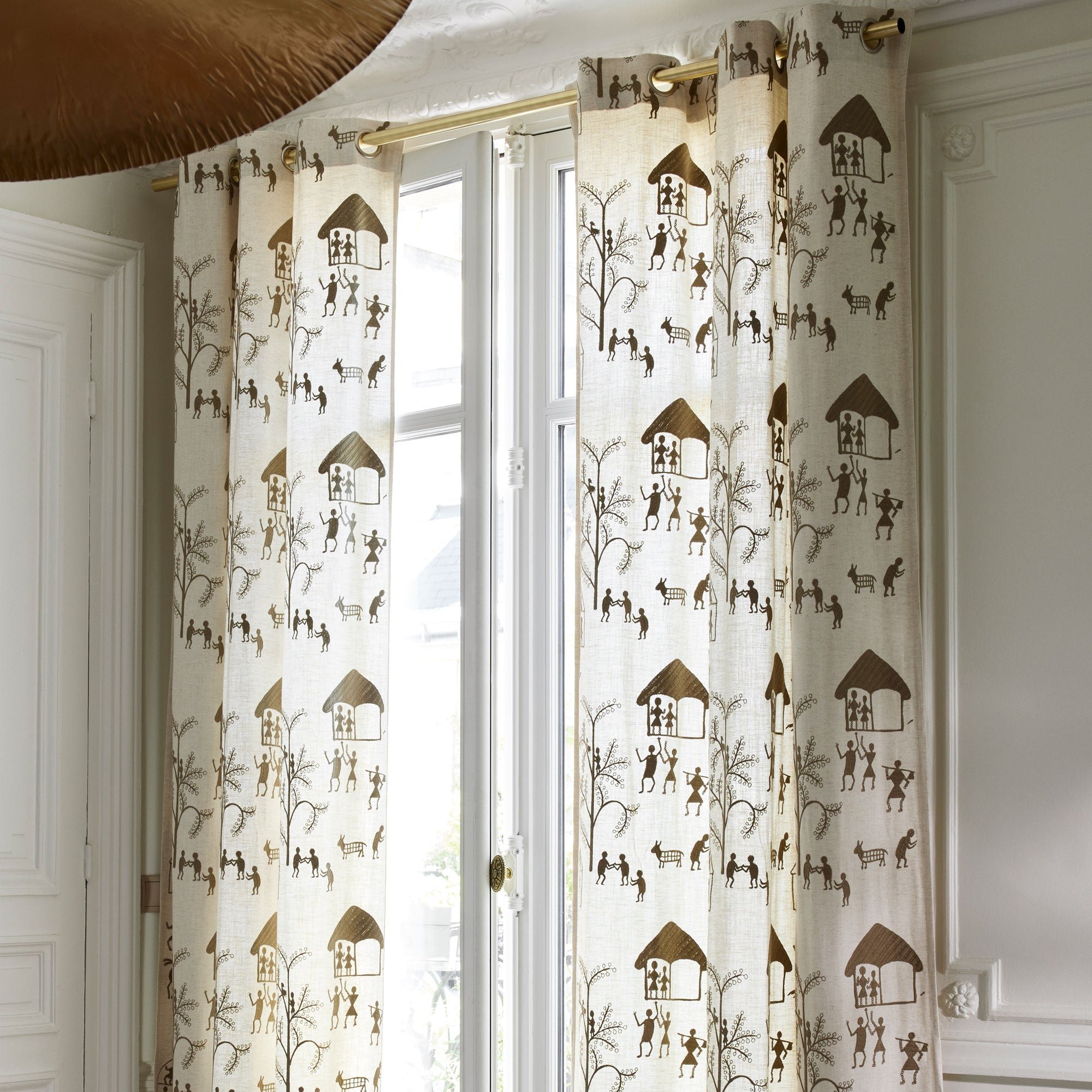 KANOUR - Curtain with eyelets MADURA Beige
