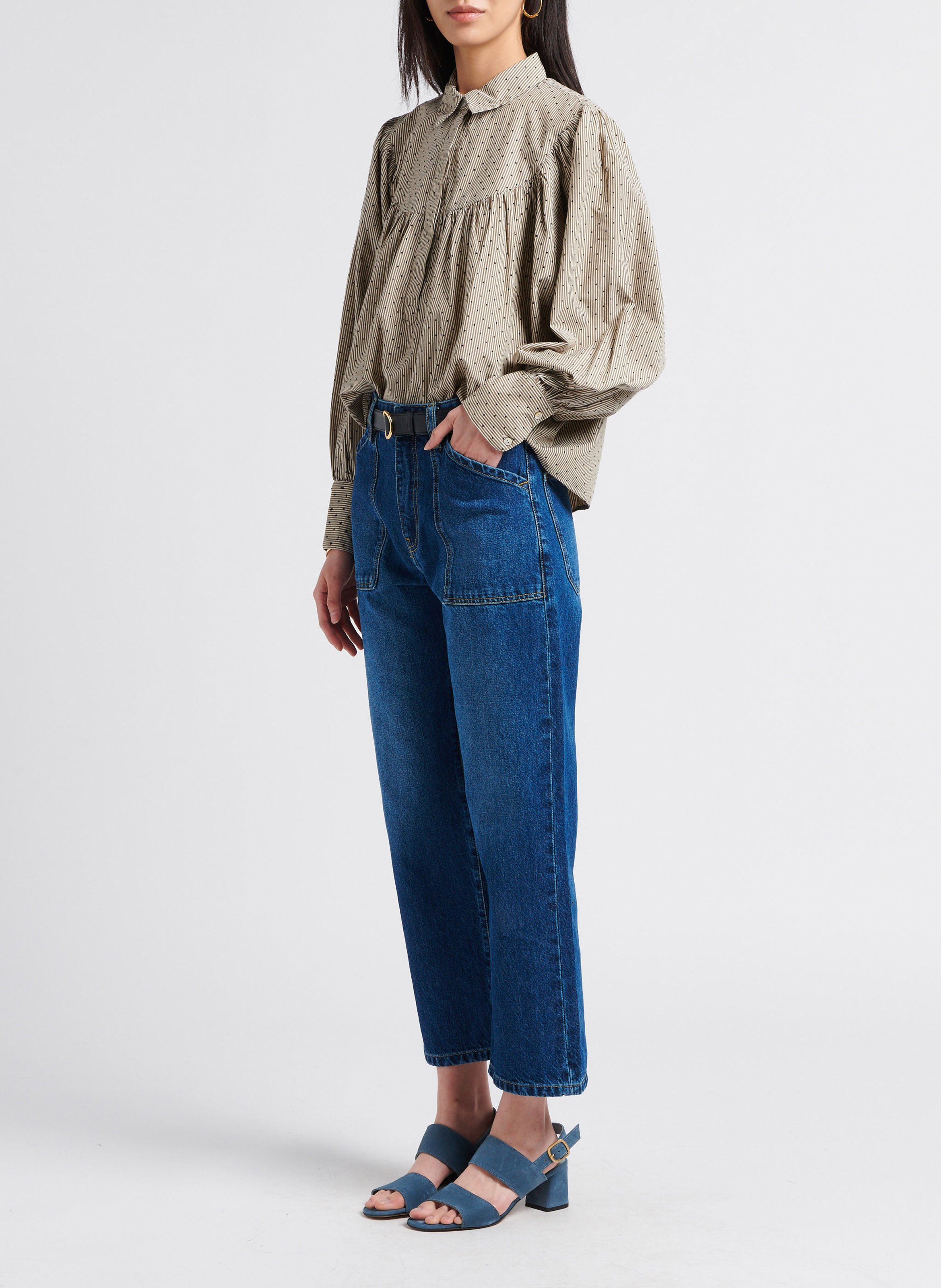 Straight Cut Jeans aus Baumwolle ACQUAVERDE Bleached Jeans