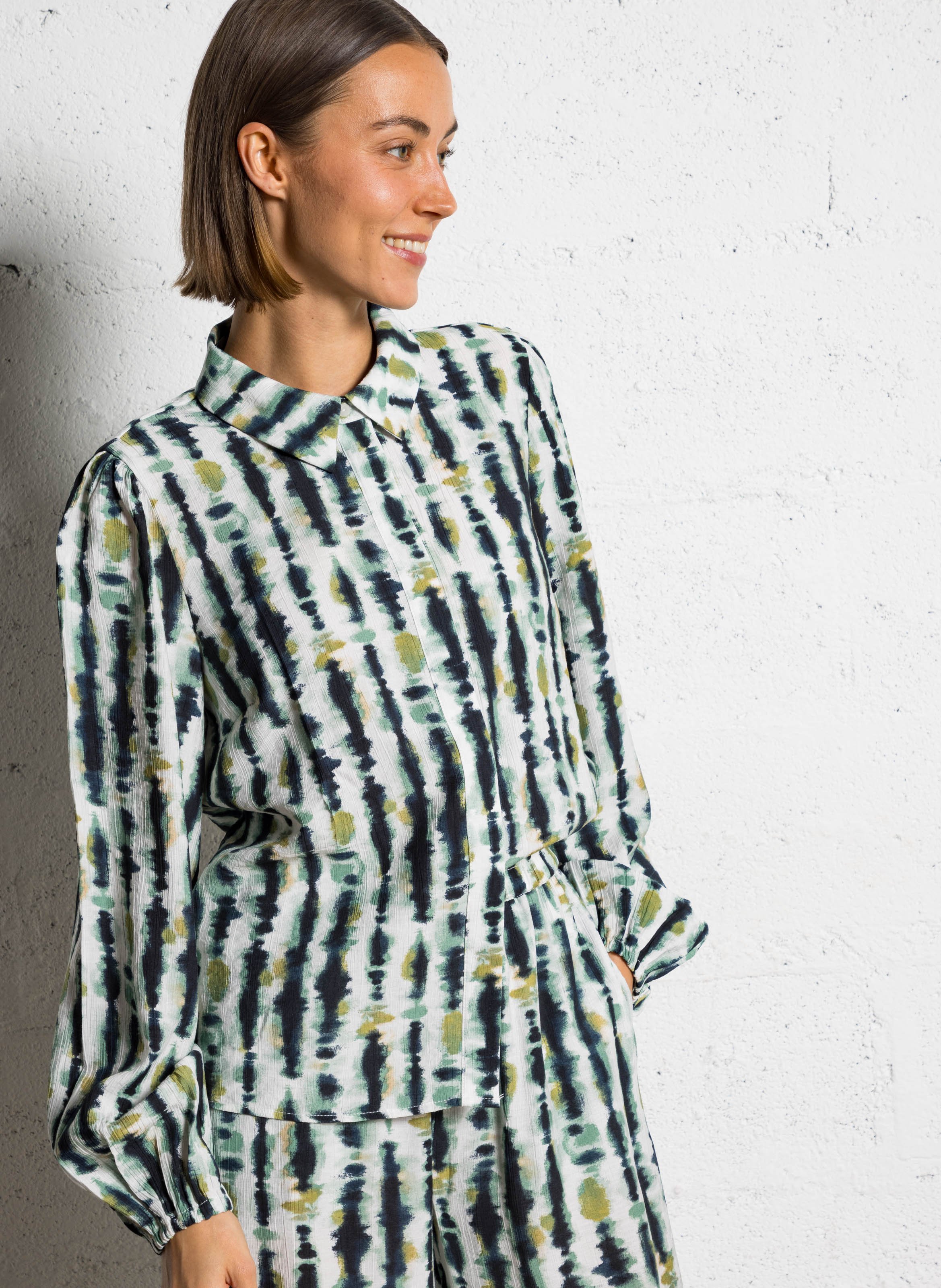 Chemise col classique VILA Beige