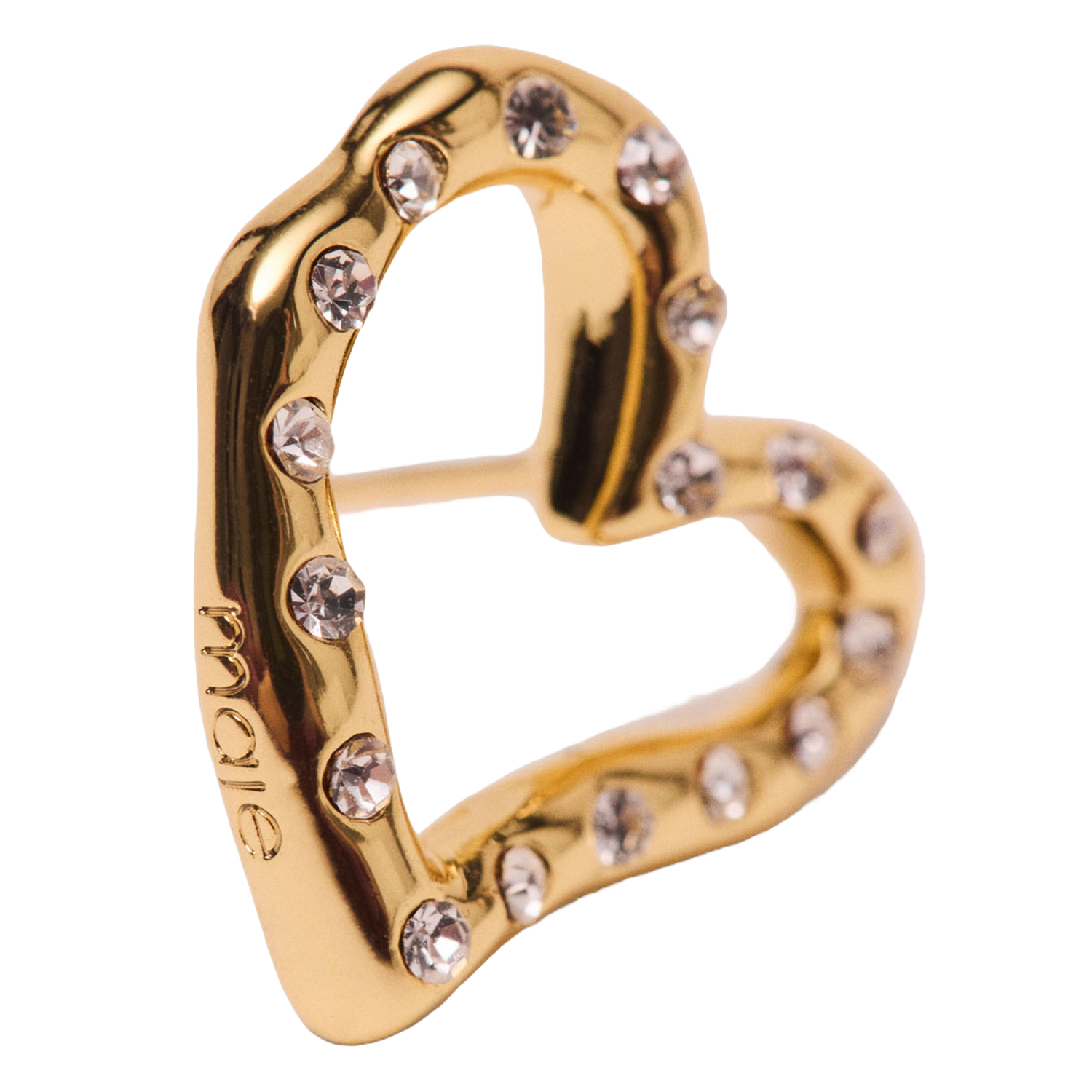 Heart-shaped earrings MAJE Golden