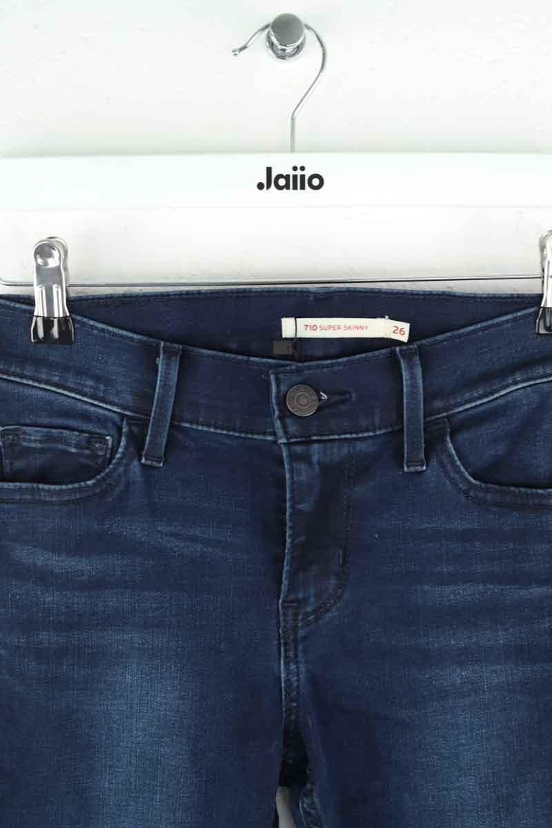 Cotton skinny jeans LEVI'S - Seconde main Blue