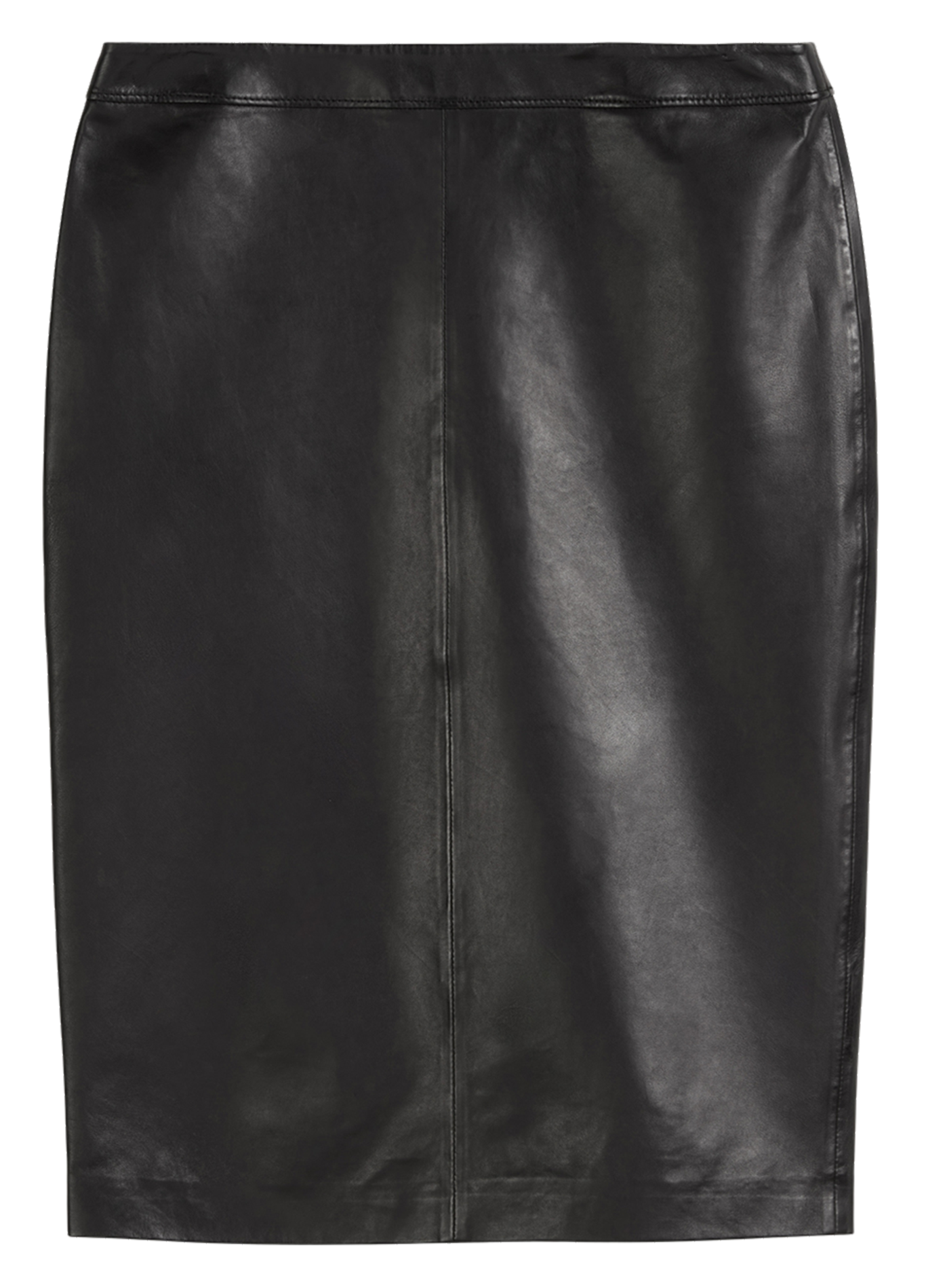 Falda corta de cuero MARC O'POLO Negro
