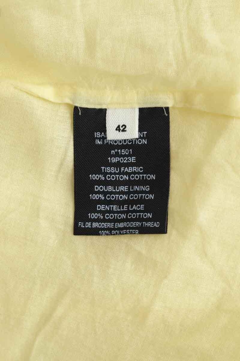 Mini jupe en coton ISABEL MARANT ÉTOILE - SECONDE MAIN Jaune