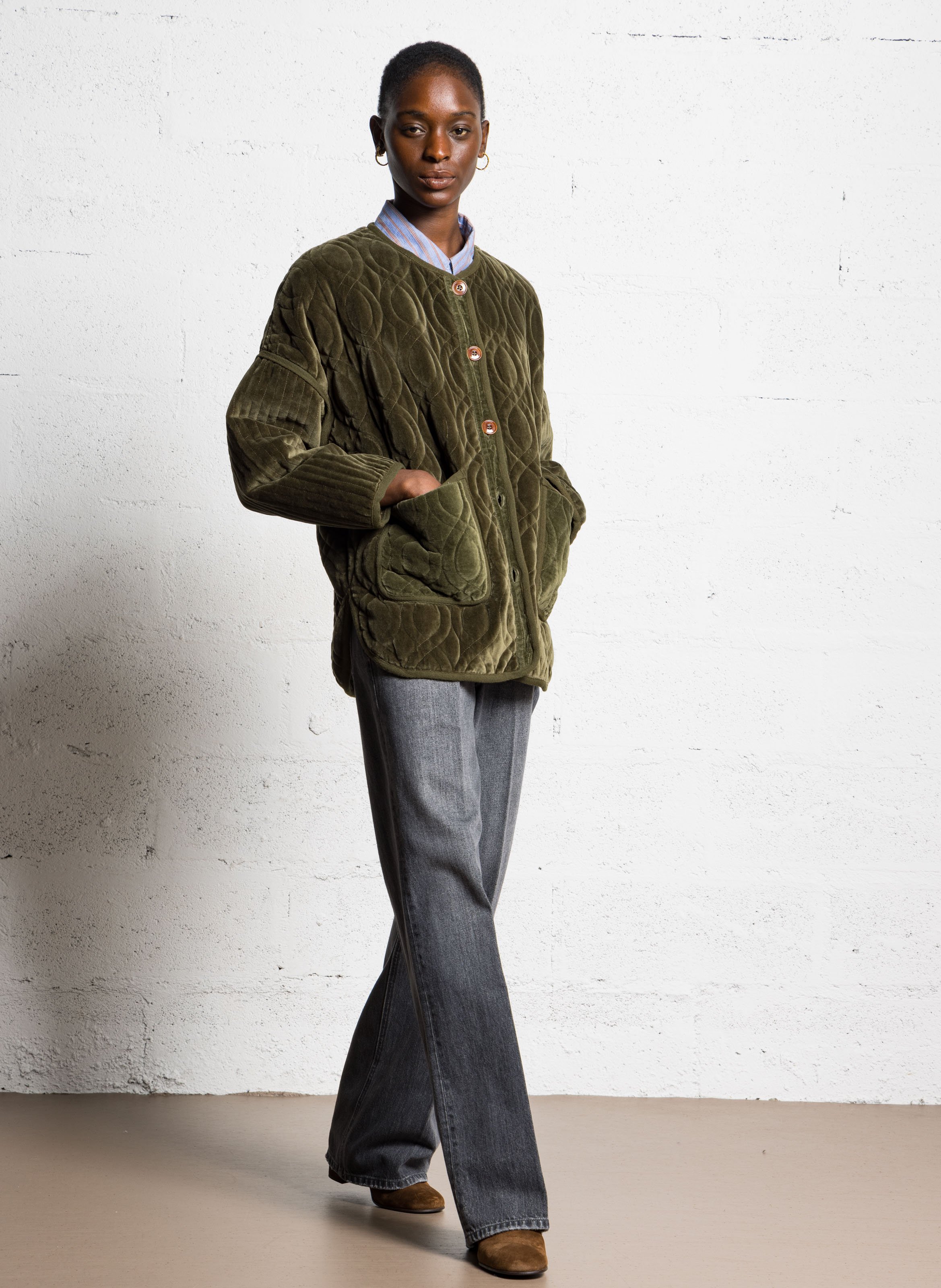 Stiefeletten aus Veloursleder BILLI BI Braun