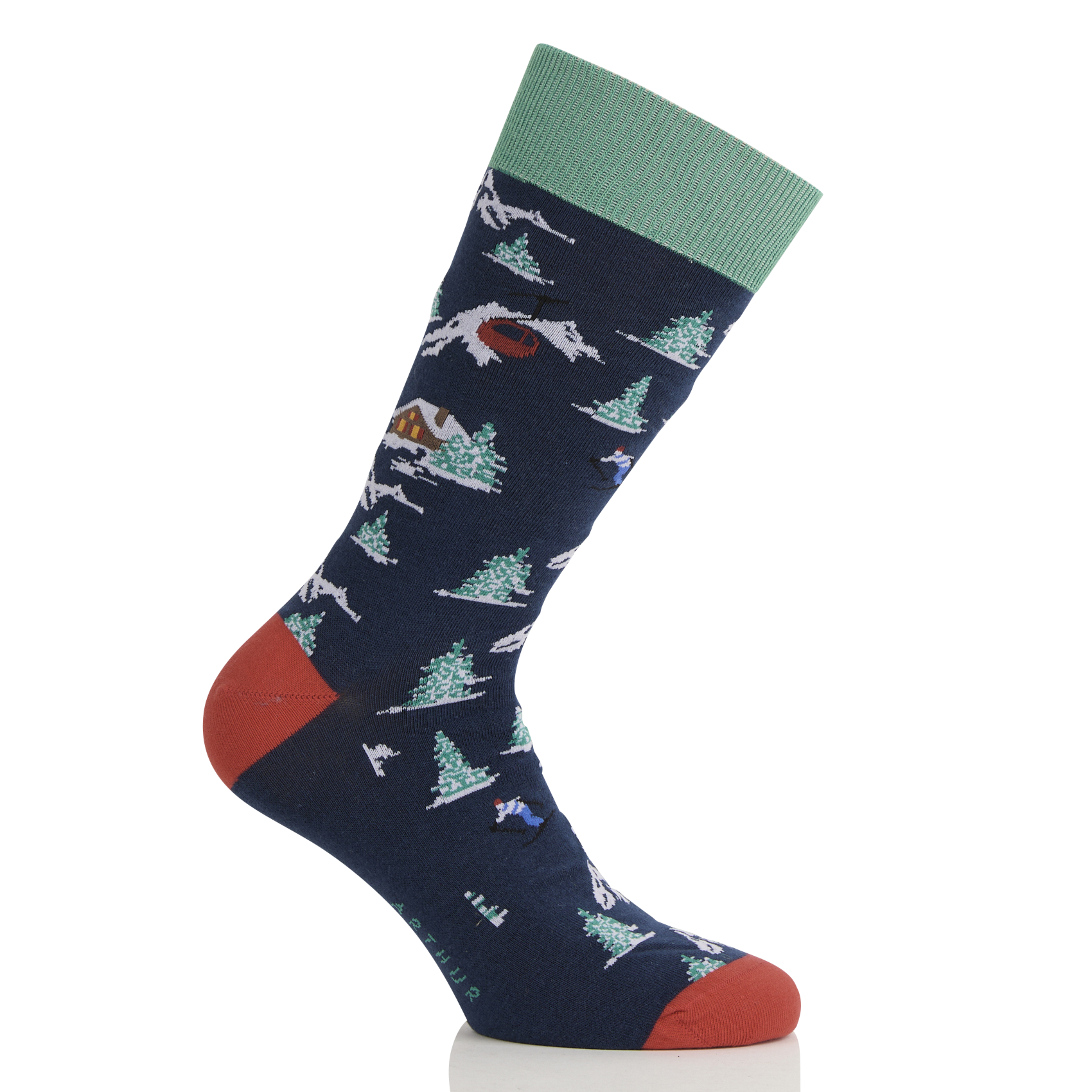 Chaussettes en coton mélangé imprimé ARTHUR