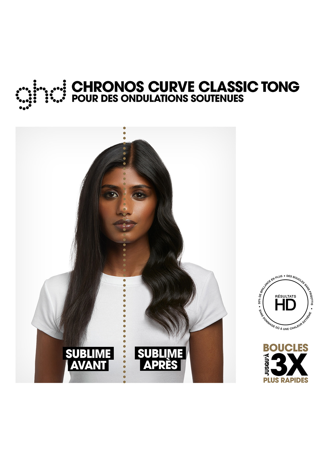 BOUCLEUR GHD CHRONOS CURVE CLASSIC TONG GHD Noir