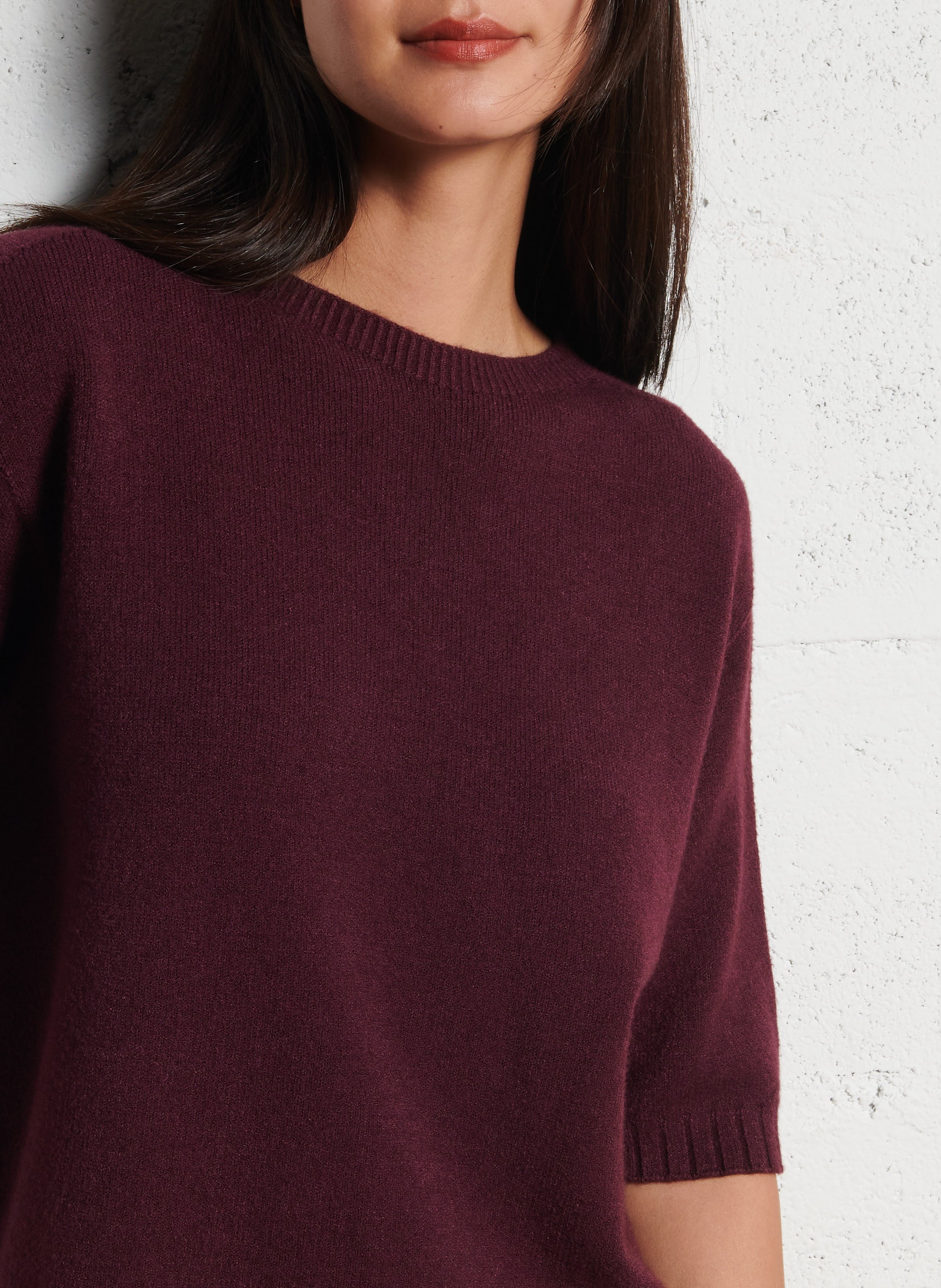Pull col rond  IMPERIAL Violet