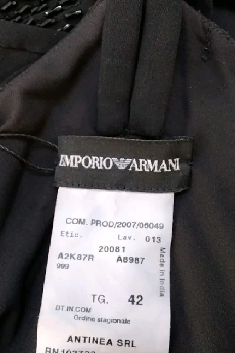 Azawood sleeveless top ARMANI - SECONDE MAIN Black