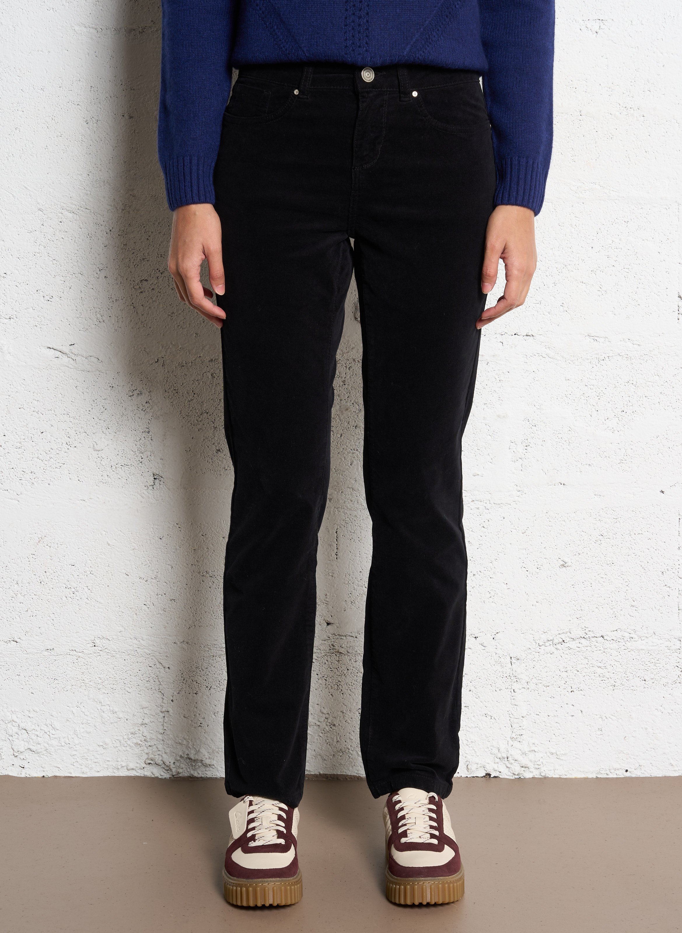 Pantalon slim velours en coton stretch SUD EXPRESS