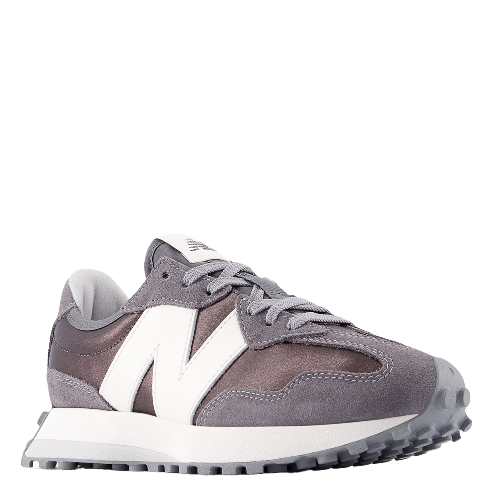 Low-top leather mix sneakers NEW BALANCE Grey