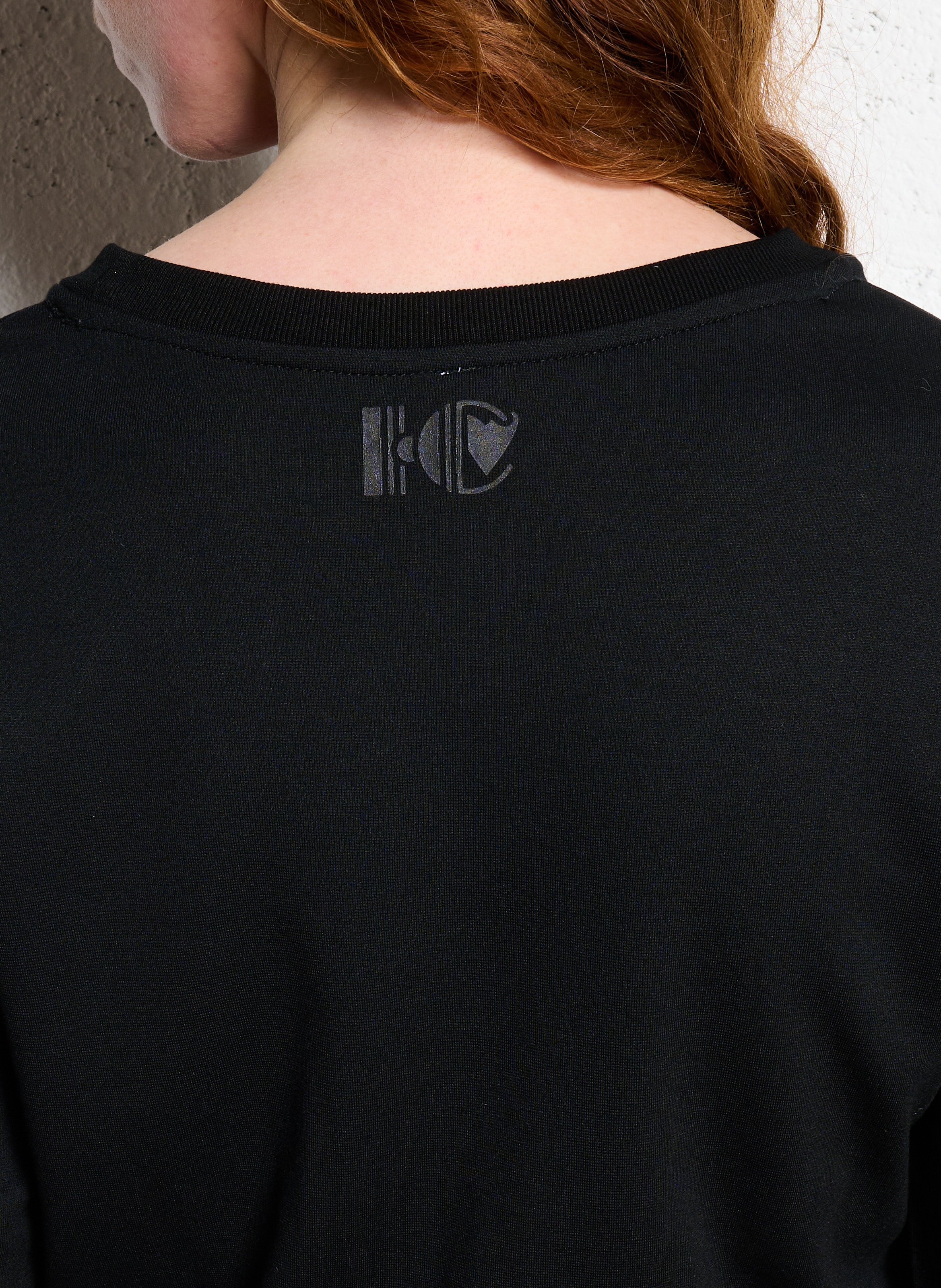 Long fleece dress I CODE Black