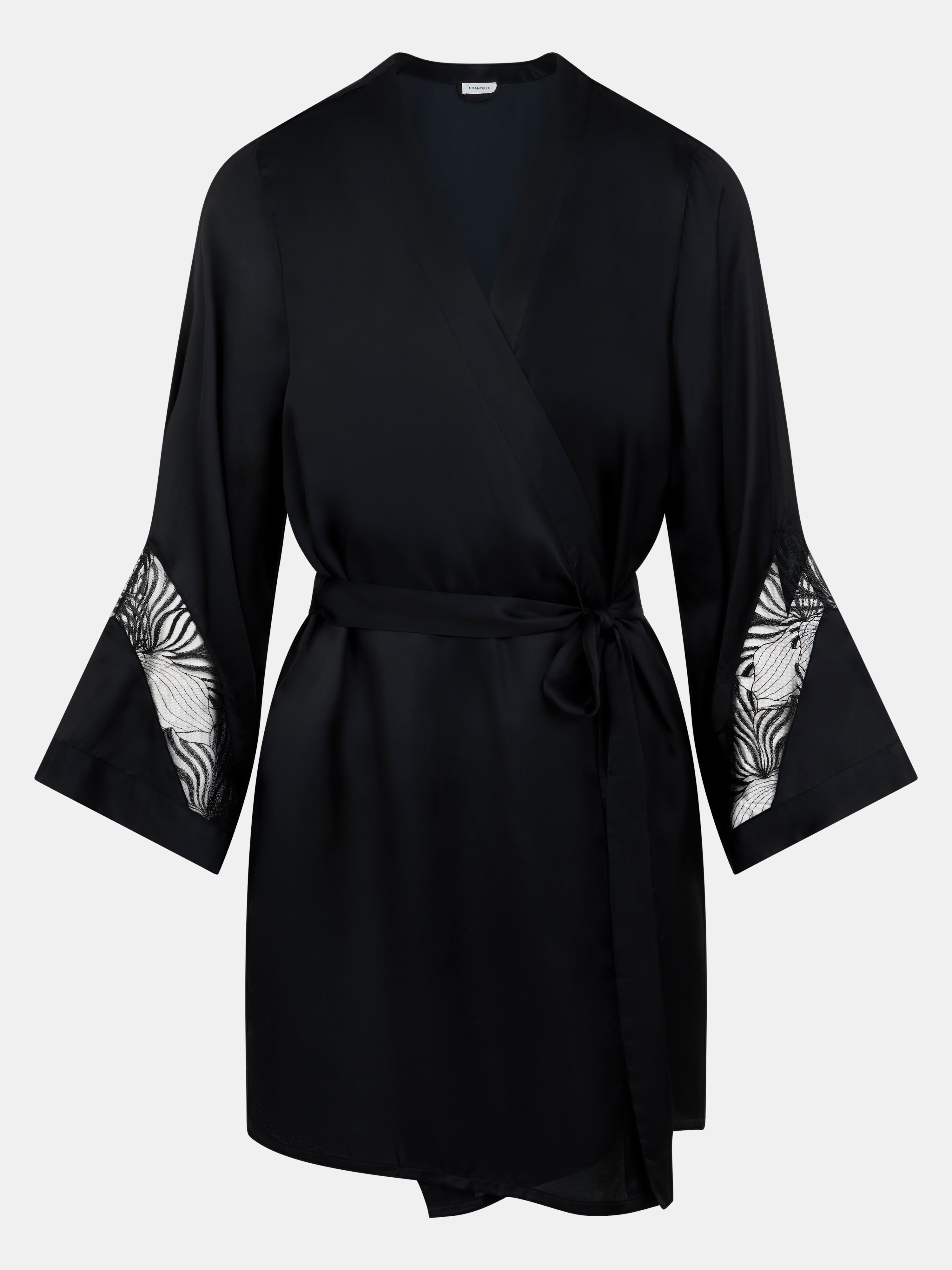 Embroidered kimono CHANTELLE Black