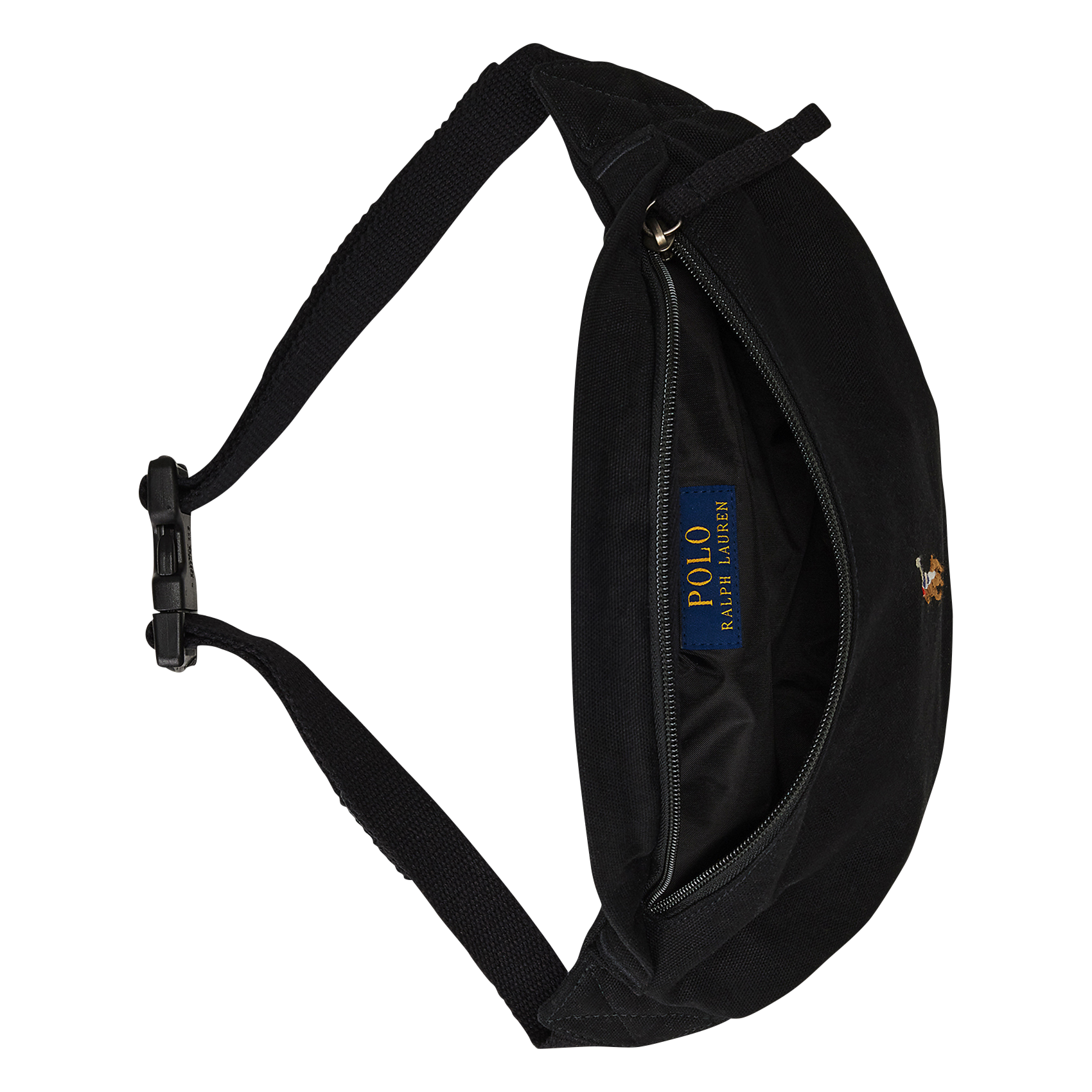 <em>Unifarbe Bauchtasche mit gesticktem Logo aus Baumwolle</em> POLO RALPH LAUREN Schwarz