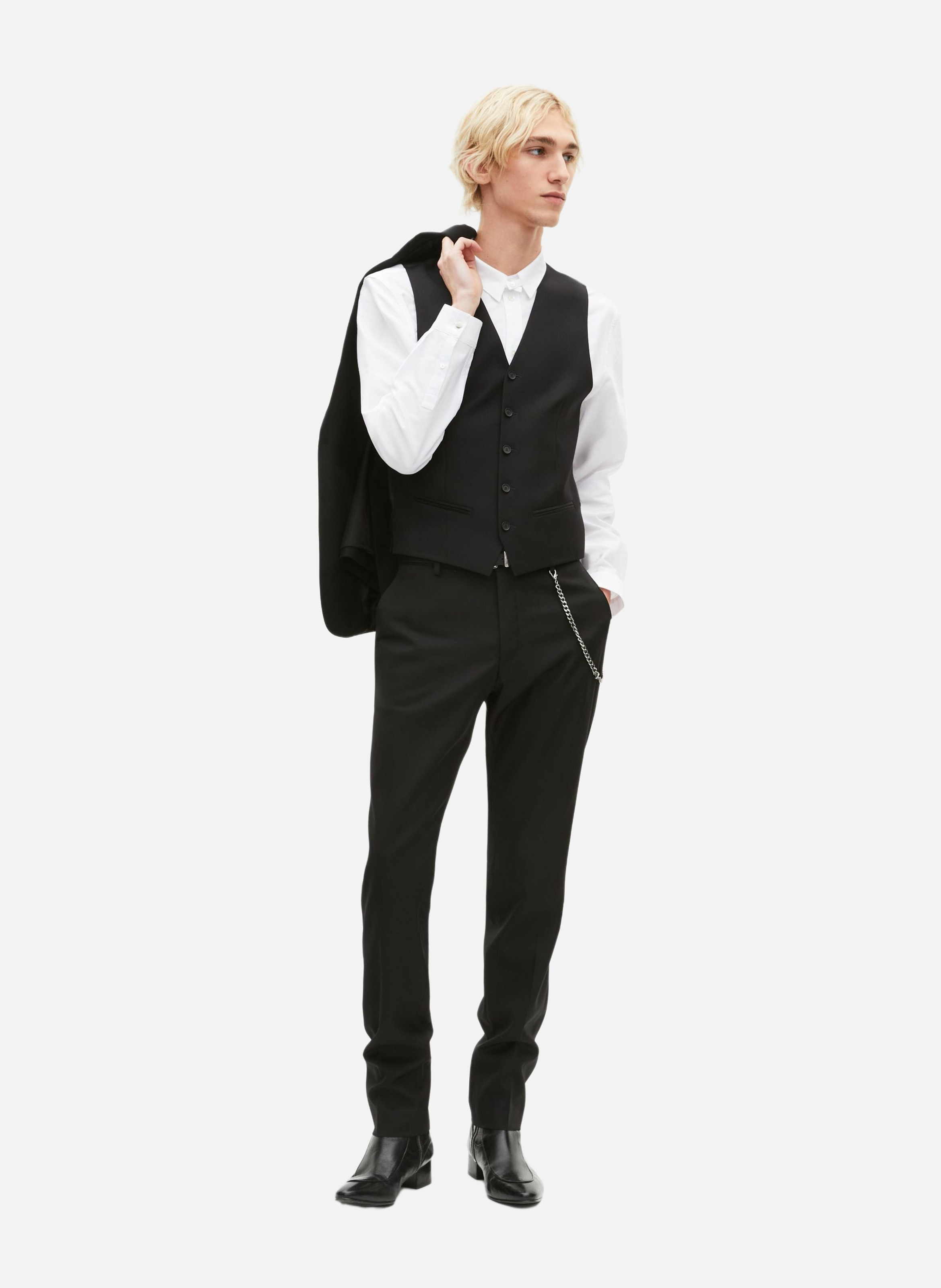 Wool suit waistcoat THE KOOPLES Black