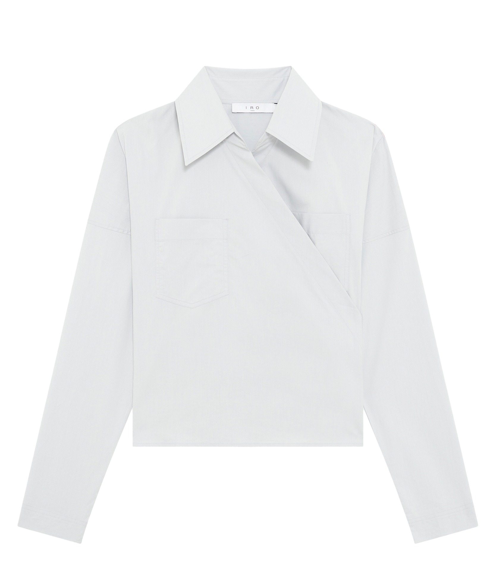 Chemise asymétrique courte unie IRO Gris