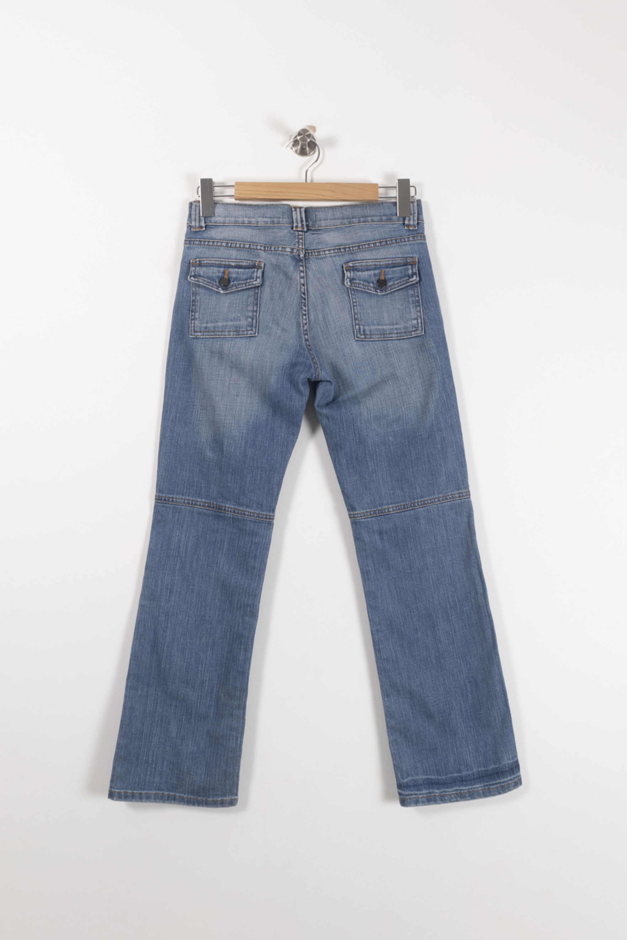 Cropped slim jeans with studs COMPTOIR DES COTONNIERS - Seconde main Blue