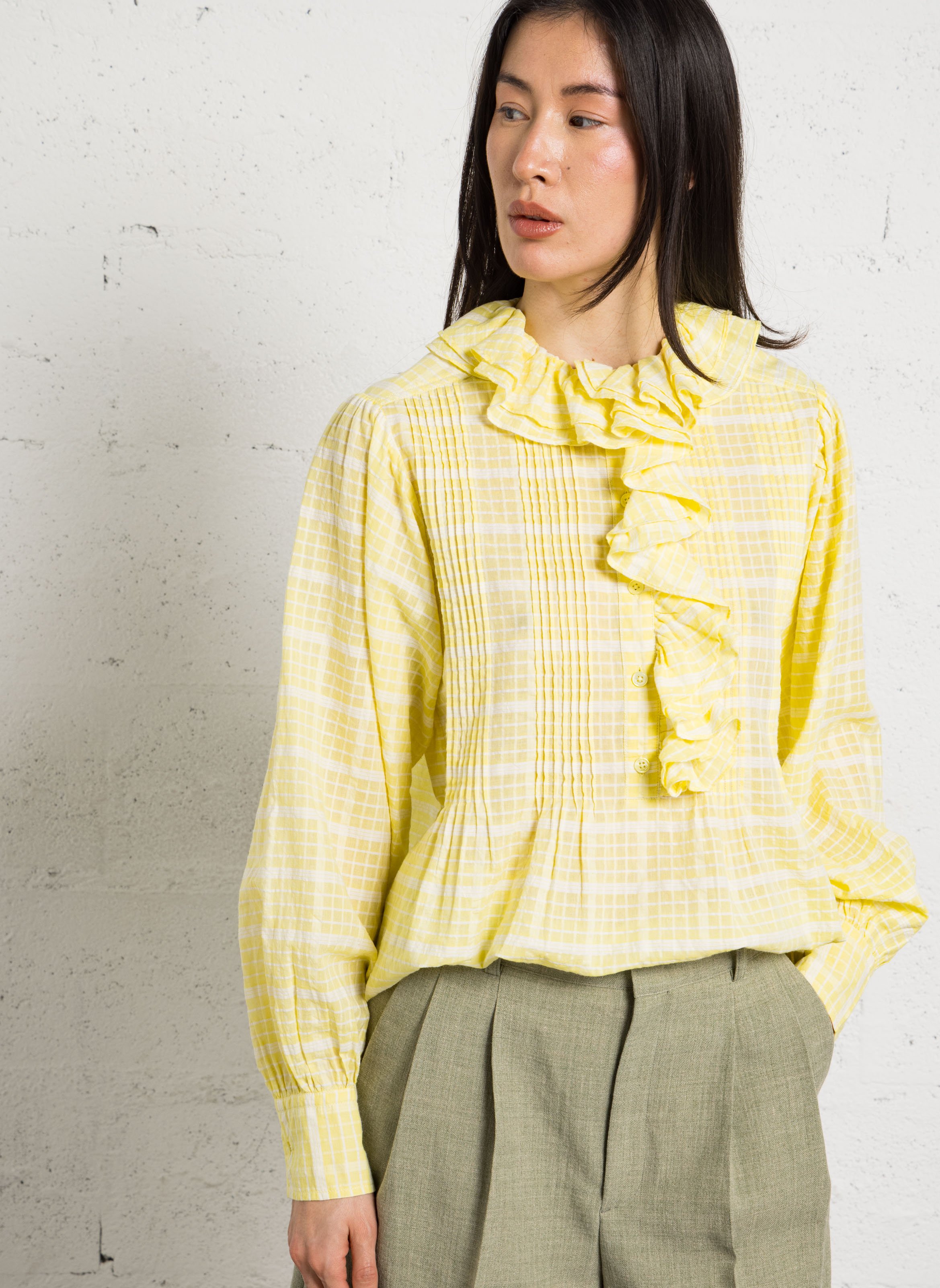 Karobluse mit Rundhalsausschnitt LAURENCE BRAS Gelb