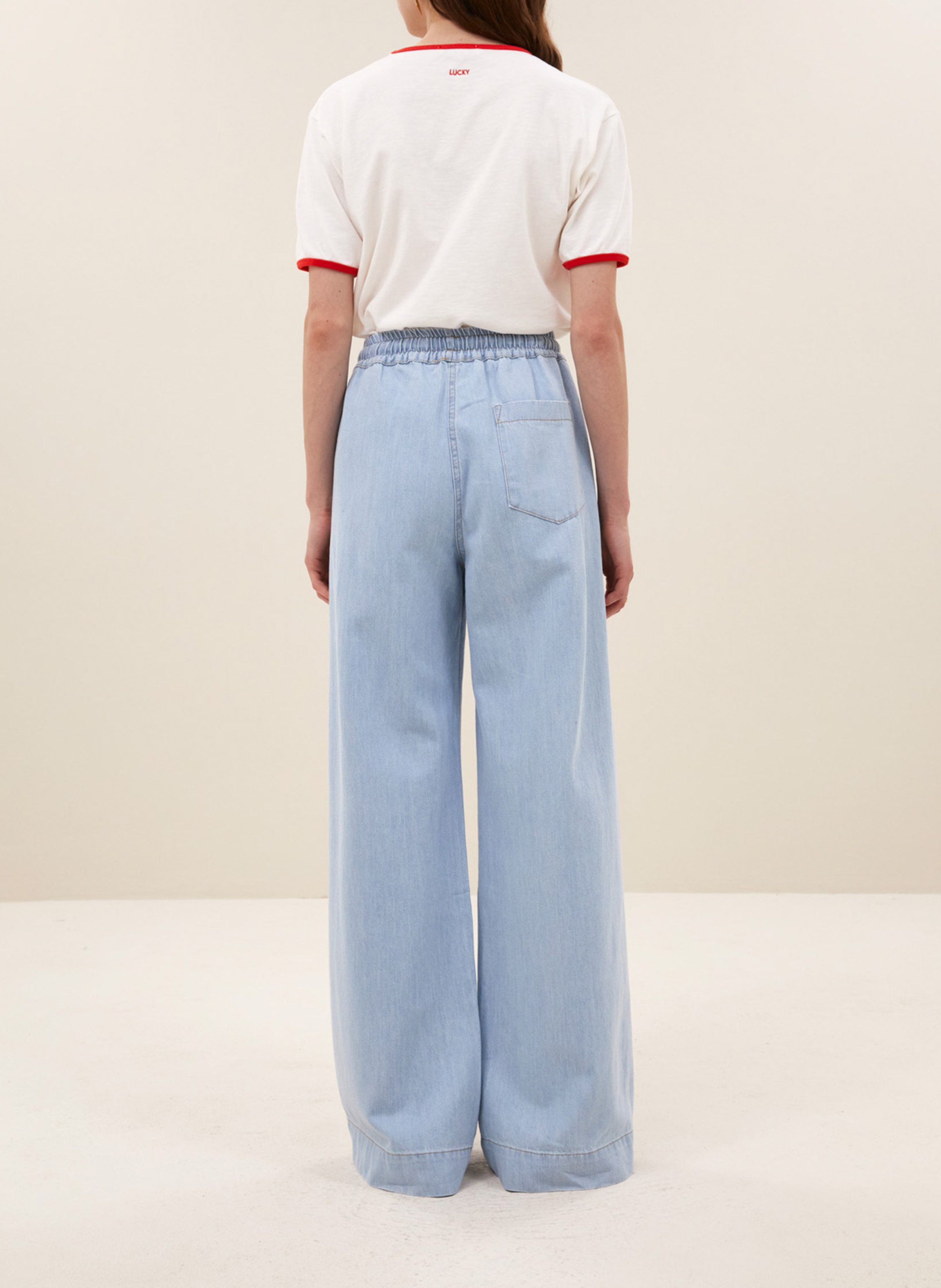 Wijde jeans BY BAR Blauw