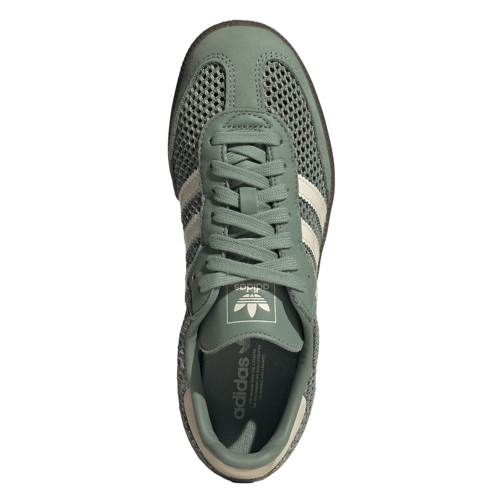 Lage sneakers van mesh ADIDAS Groen