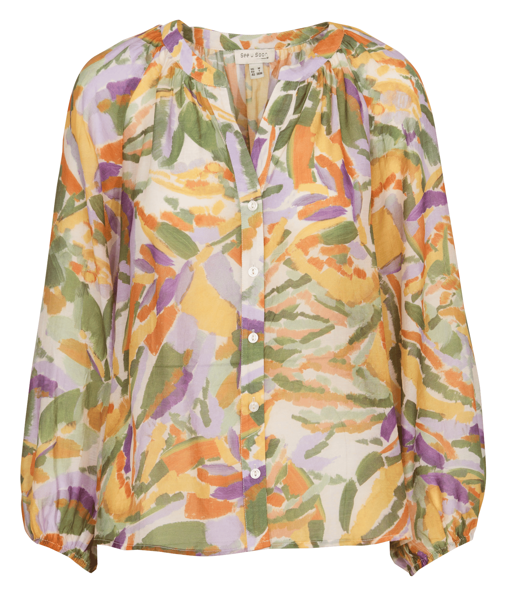 Chemise ample col tunisien SEE U SOON Kaki