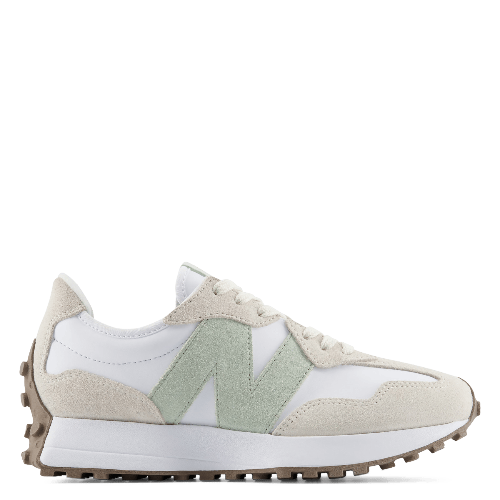 Lage sneakers van leermix NEW BALANCE Grijs